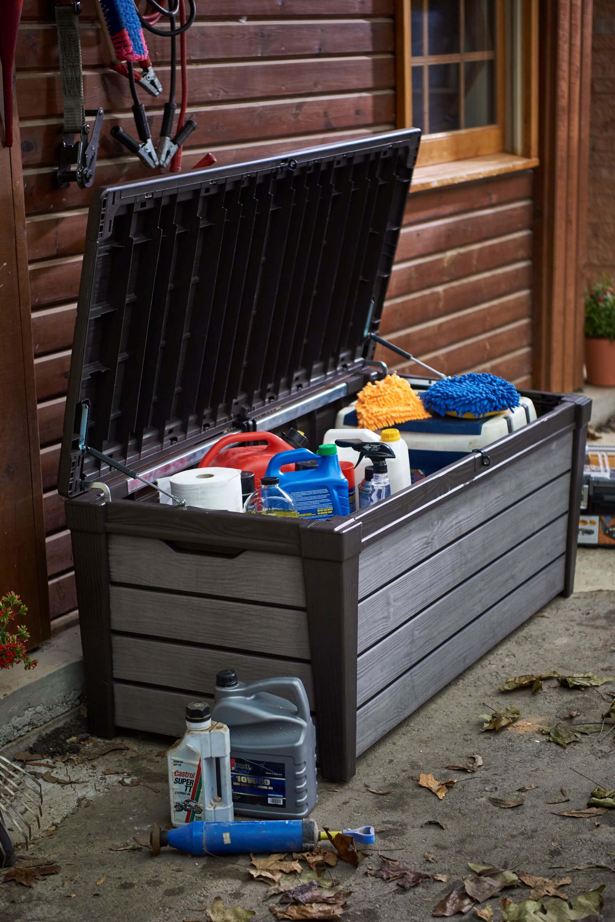 Skrzynia ogrodowa Keter Brushwood Storage Box 455L, grafit