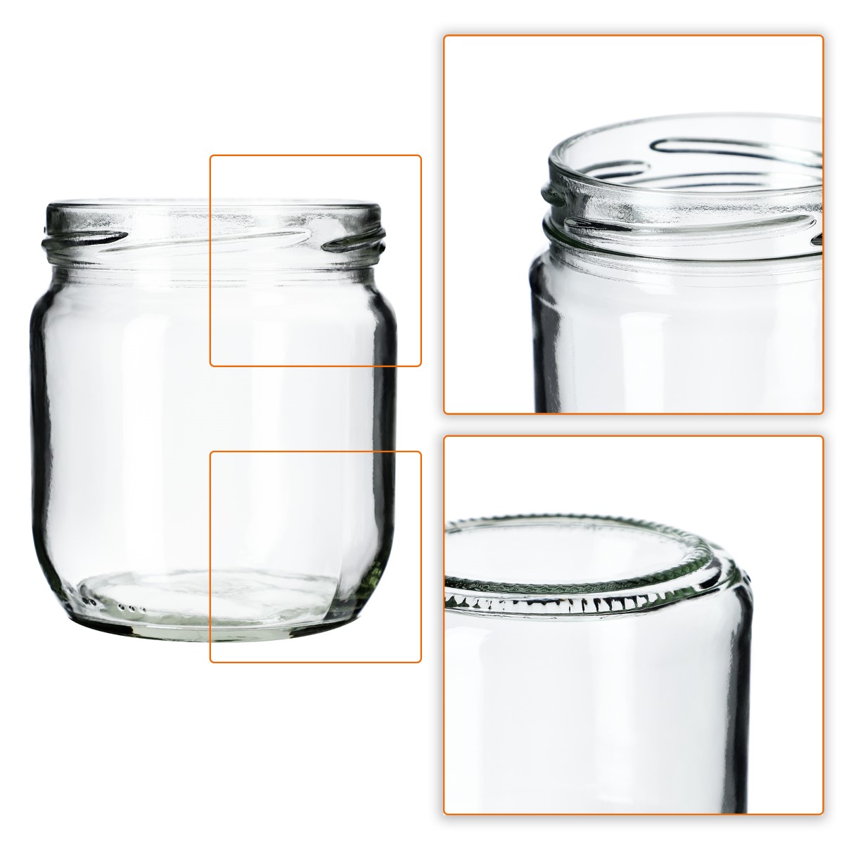 Słoiki na przetwory Salla 425ml 12szt fi 82 mm + wieczka zielone