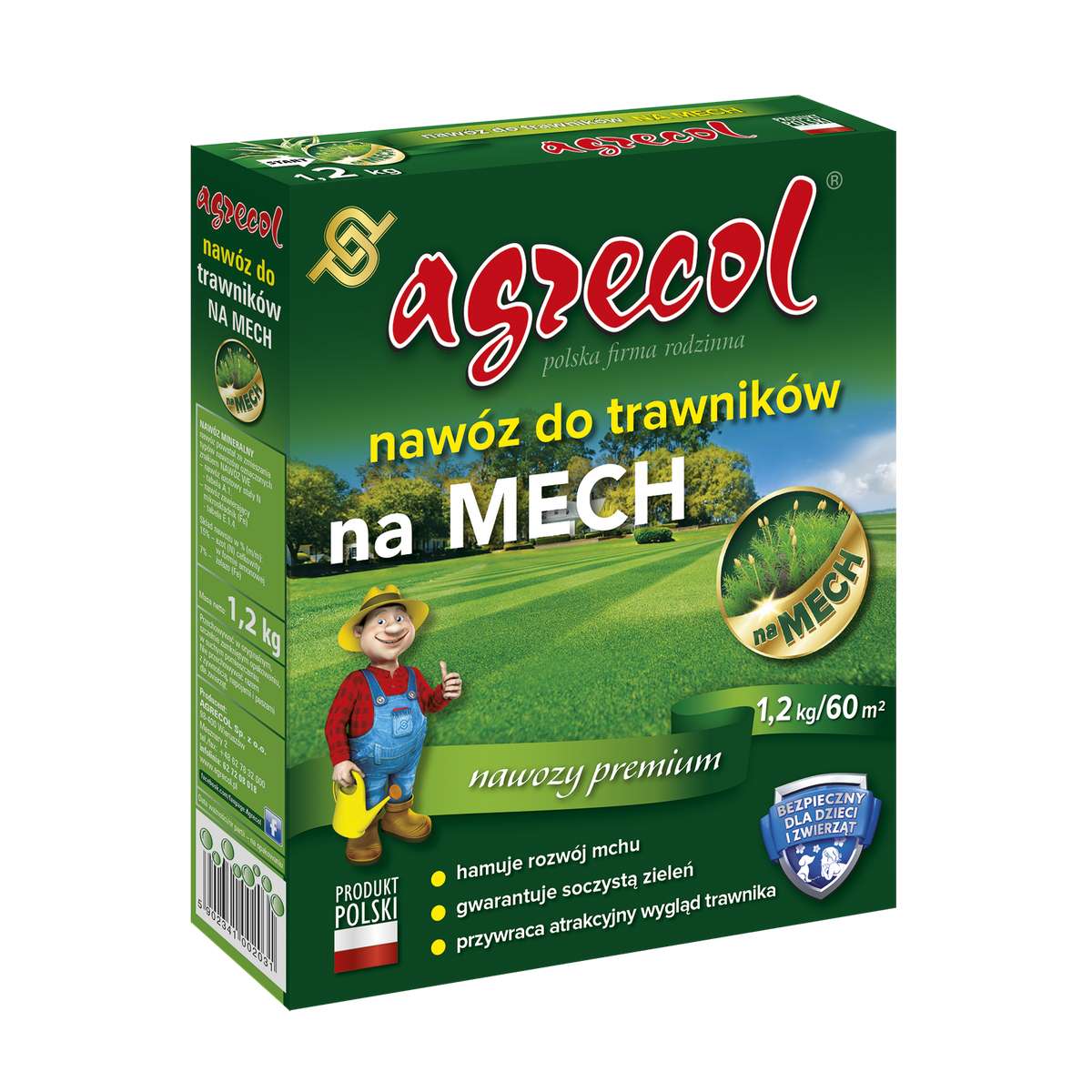 Agrecol Nawóz Trawnik Mech gra 1.2kg