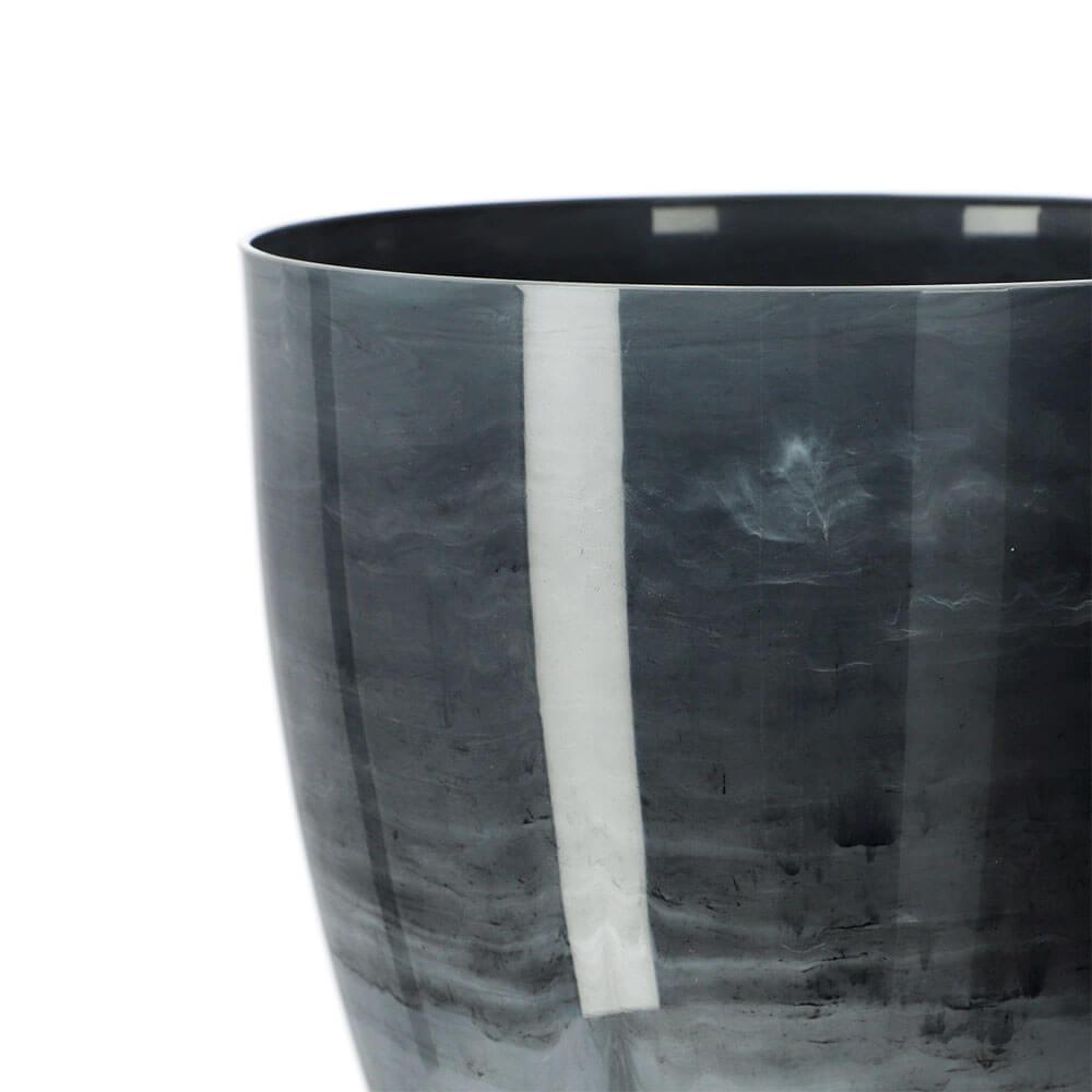 Doniczka na kwiaty Agen 16 cm, szary marmur
