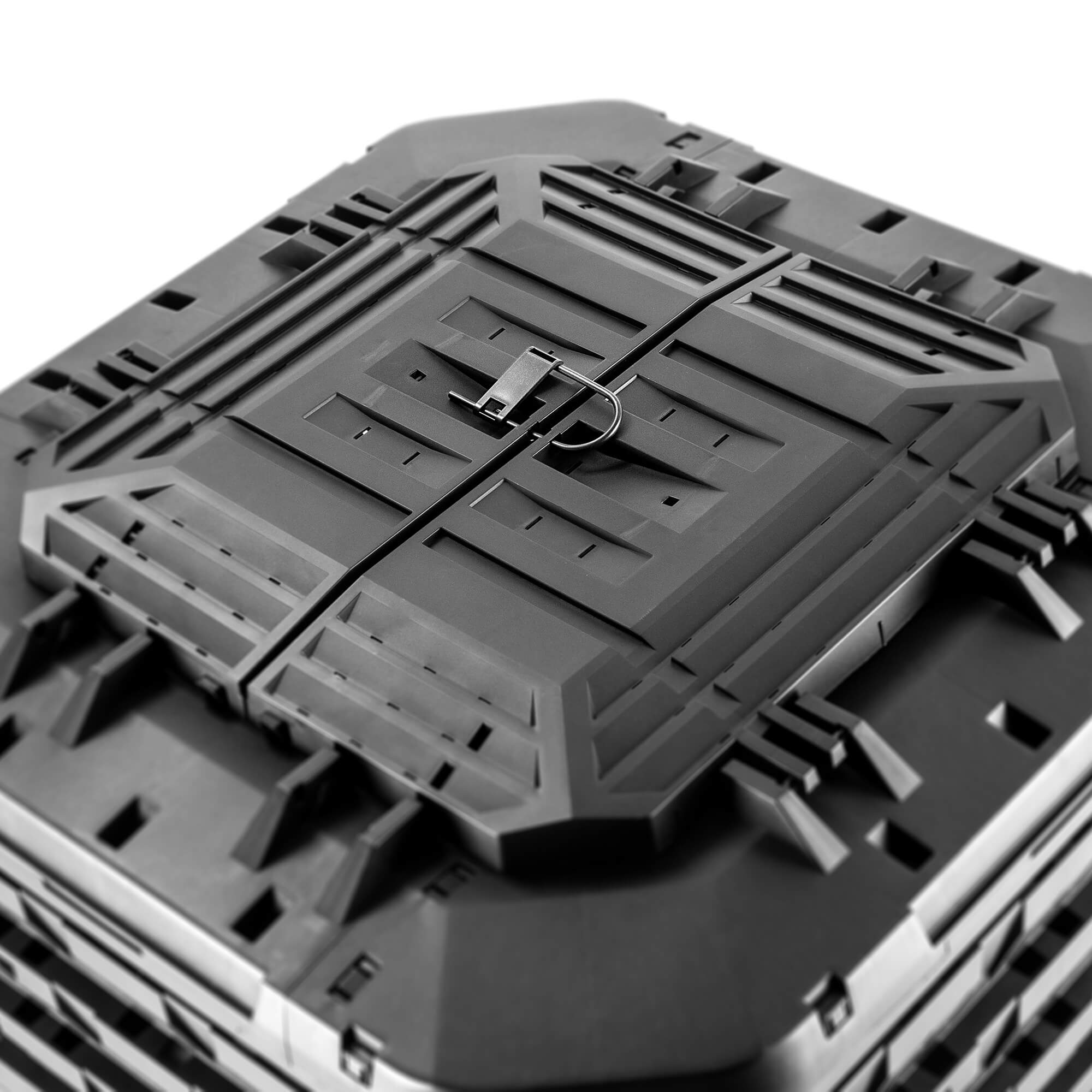 Kompostownik ogrodowy Fixem 950L czarny
