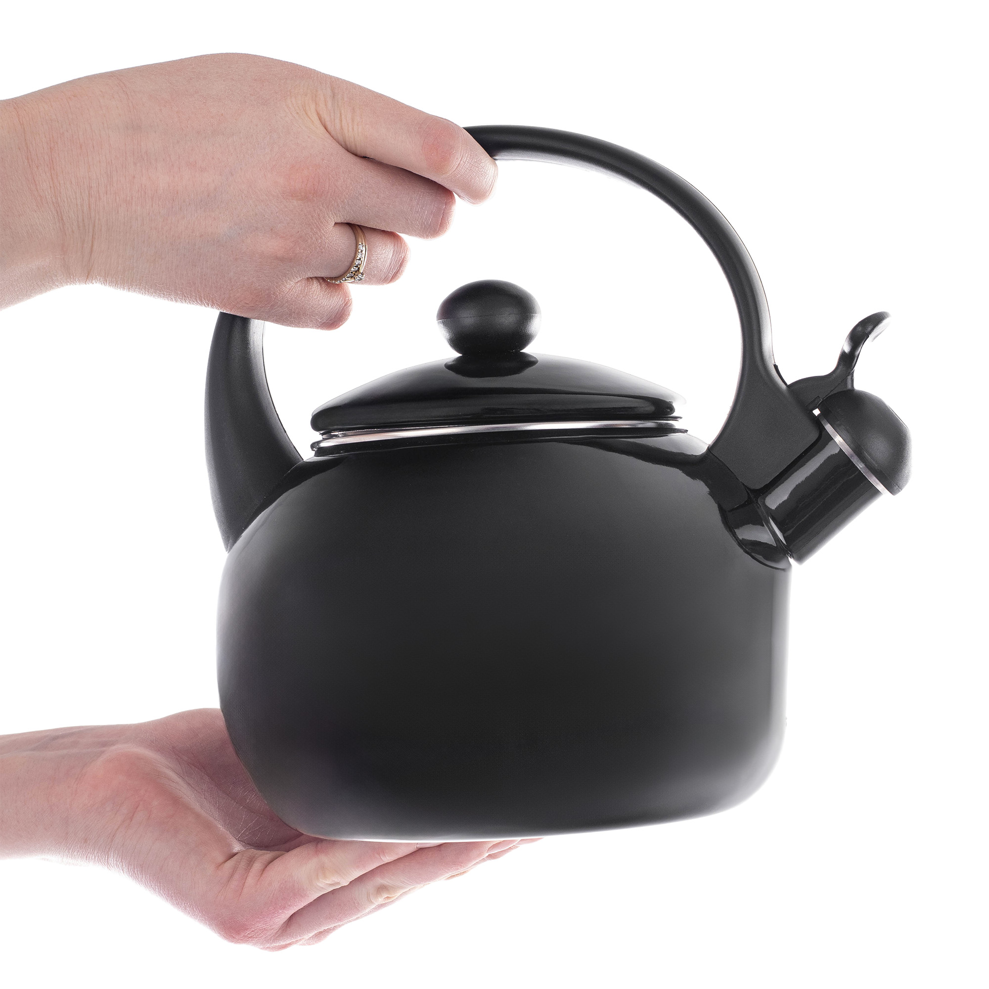 Czajnik emaliowany Cusset 2.2L Czarny