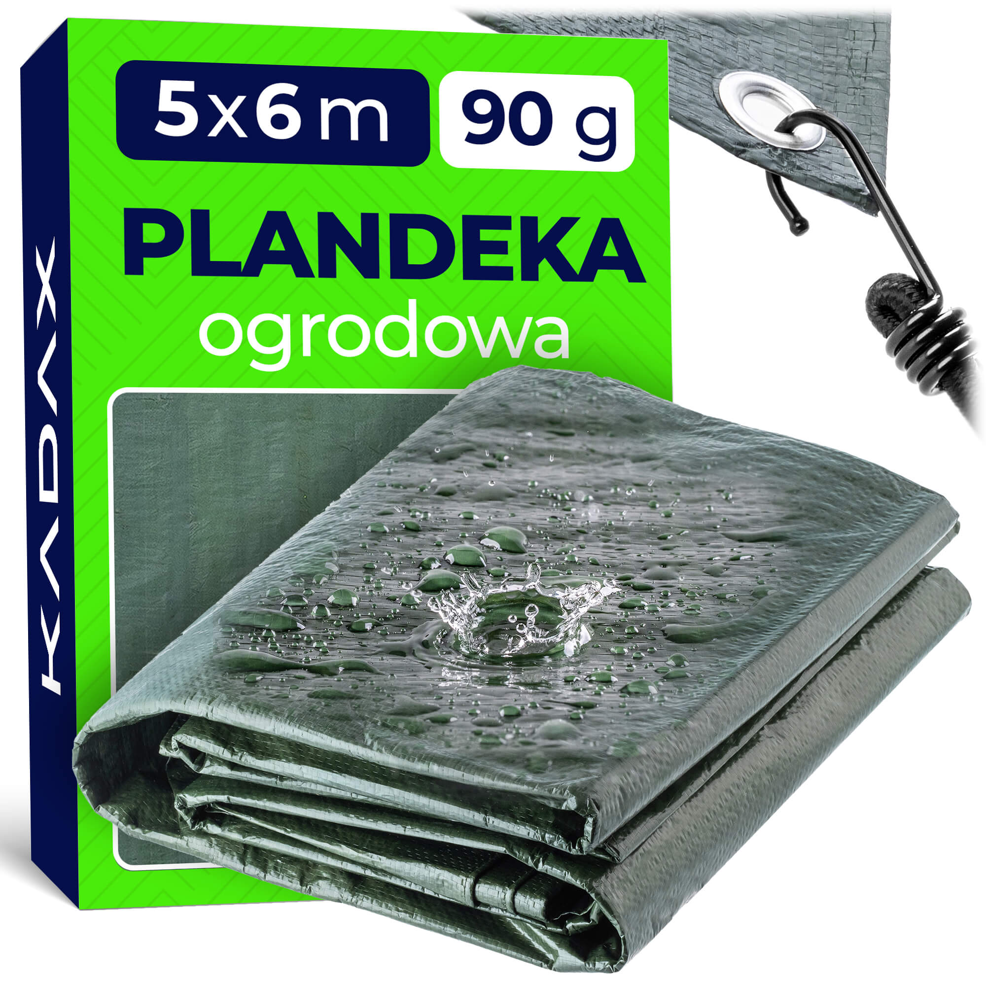 Plandeka okryciowa ogrodowa Korso 5x6m, zielona