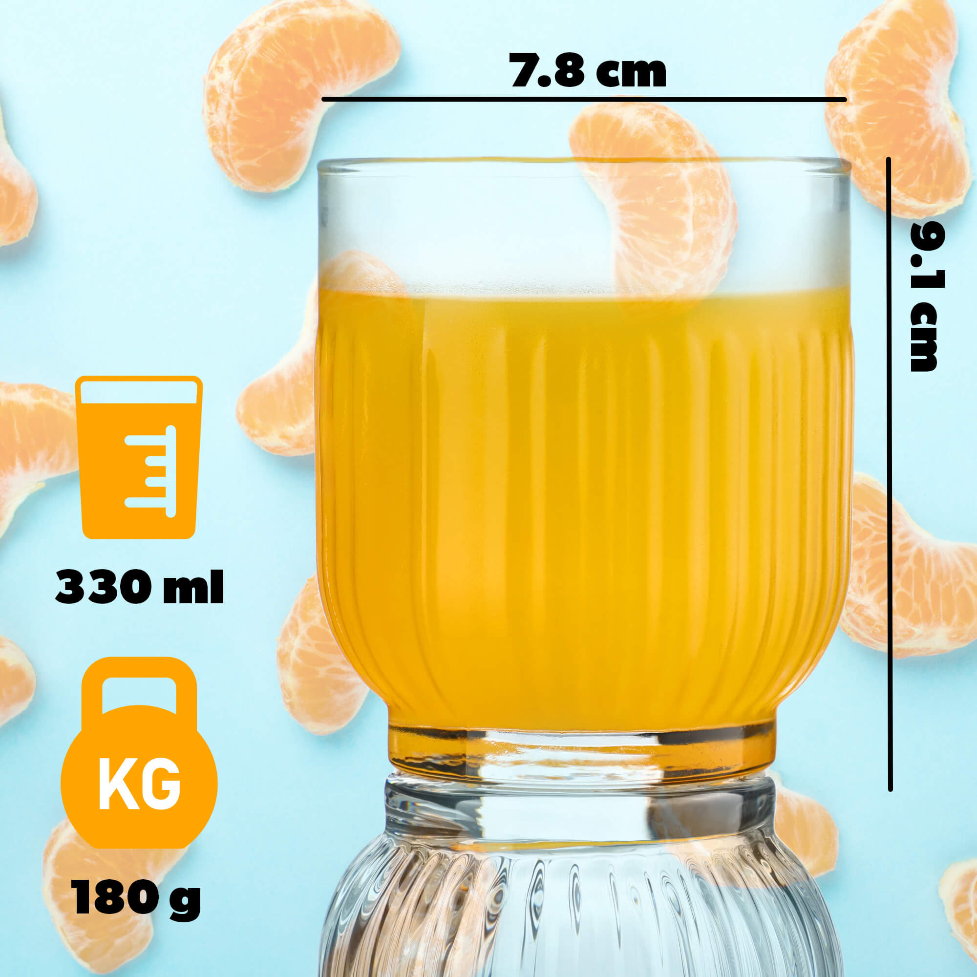Szklanki Driva niskie 330 ml, 6 szt.