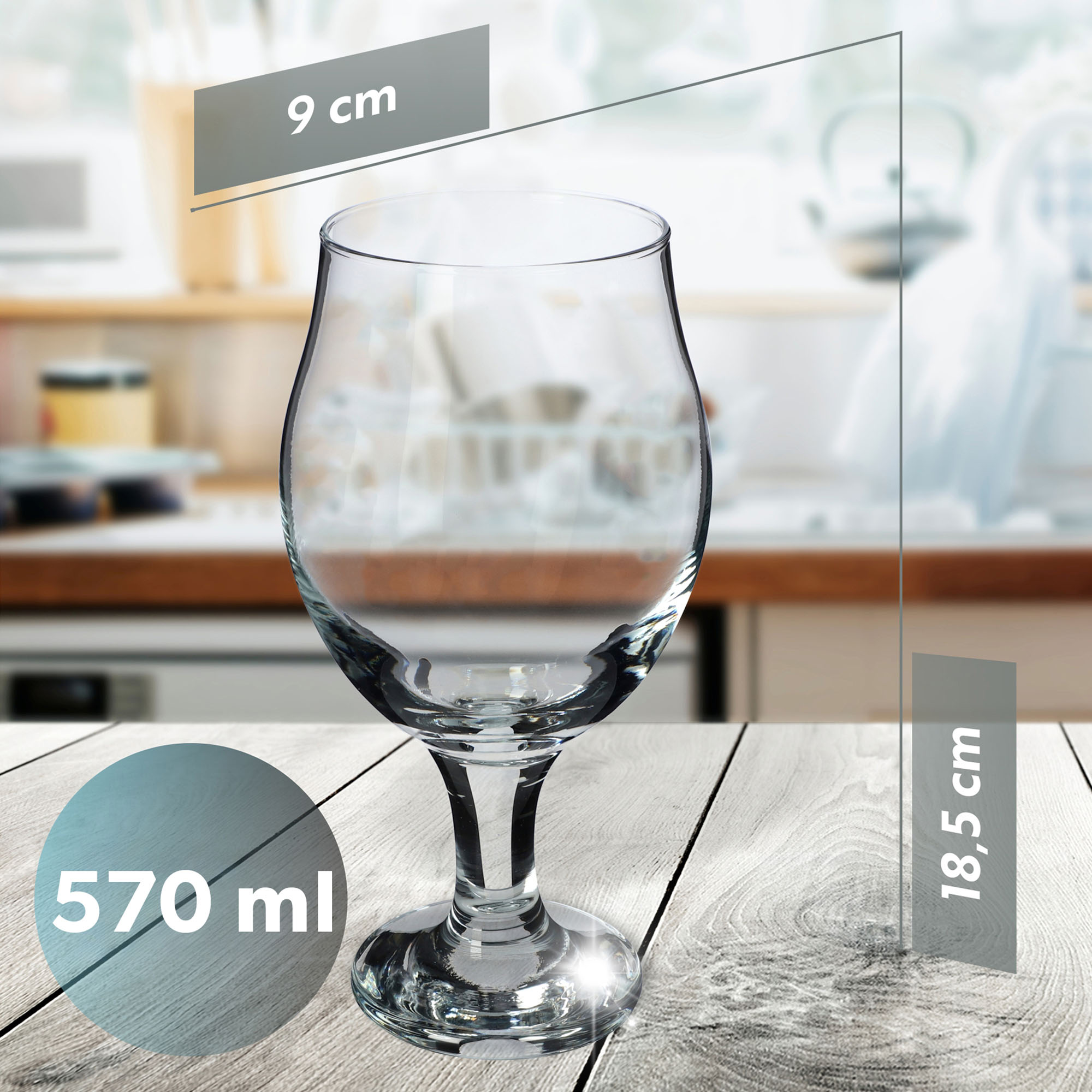 Kieliszki do ginu i drinków 570 ml, 6 szt.