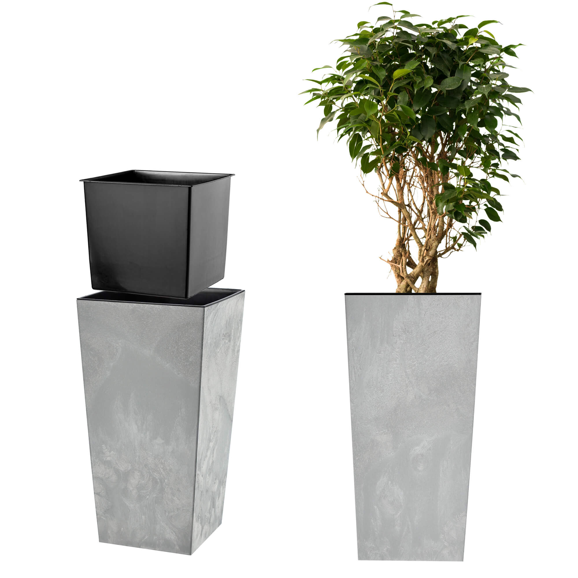 Donica ogrodowa Pesaro 35cm szary beton