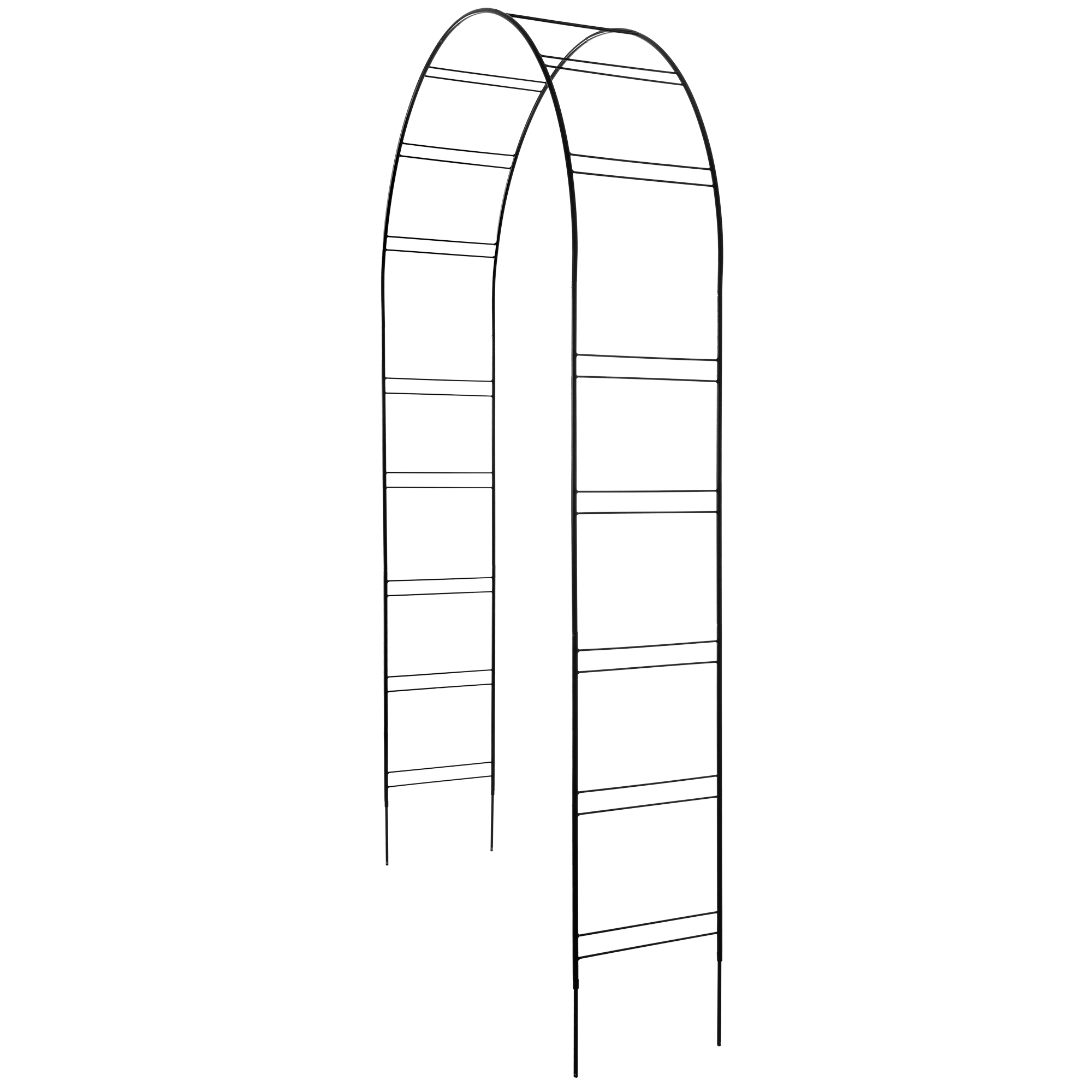 Pergola ogrodowa na kwiaty 255 cm , czarny