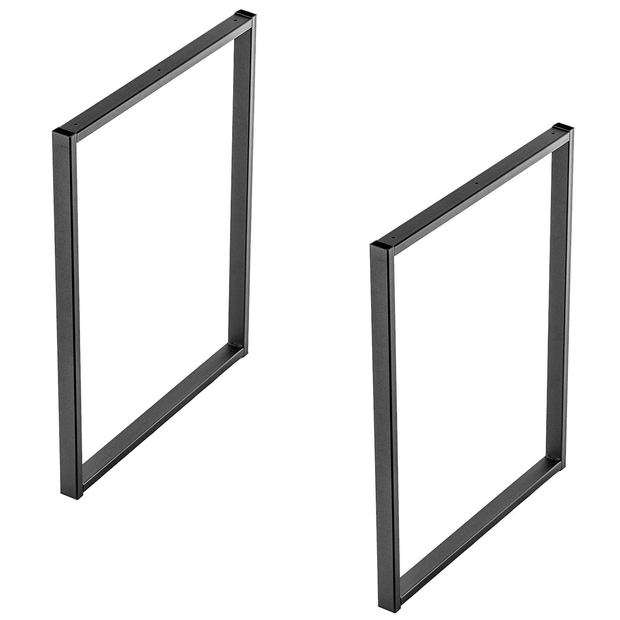 Nogi stalowe do blatu prostokątne Varetz 60 x 75 cm czarne