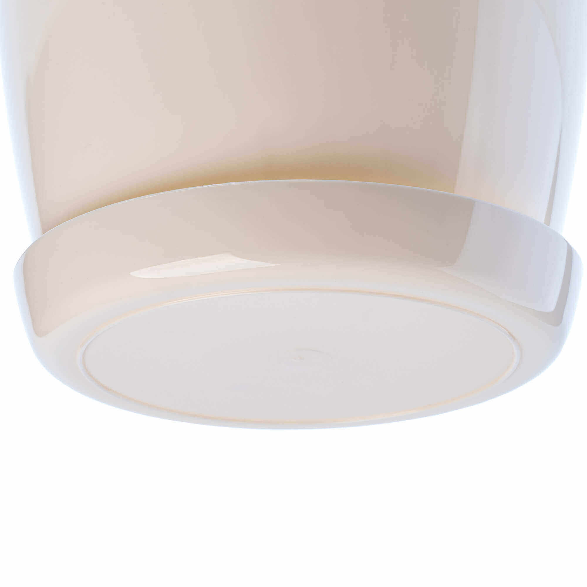 Doniczka Agen z podstawką 16 cm, kremowa