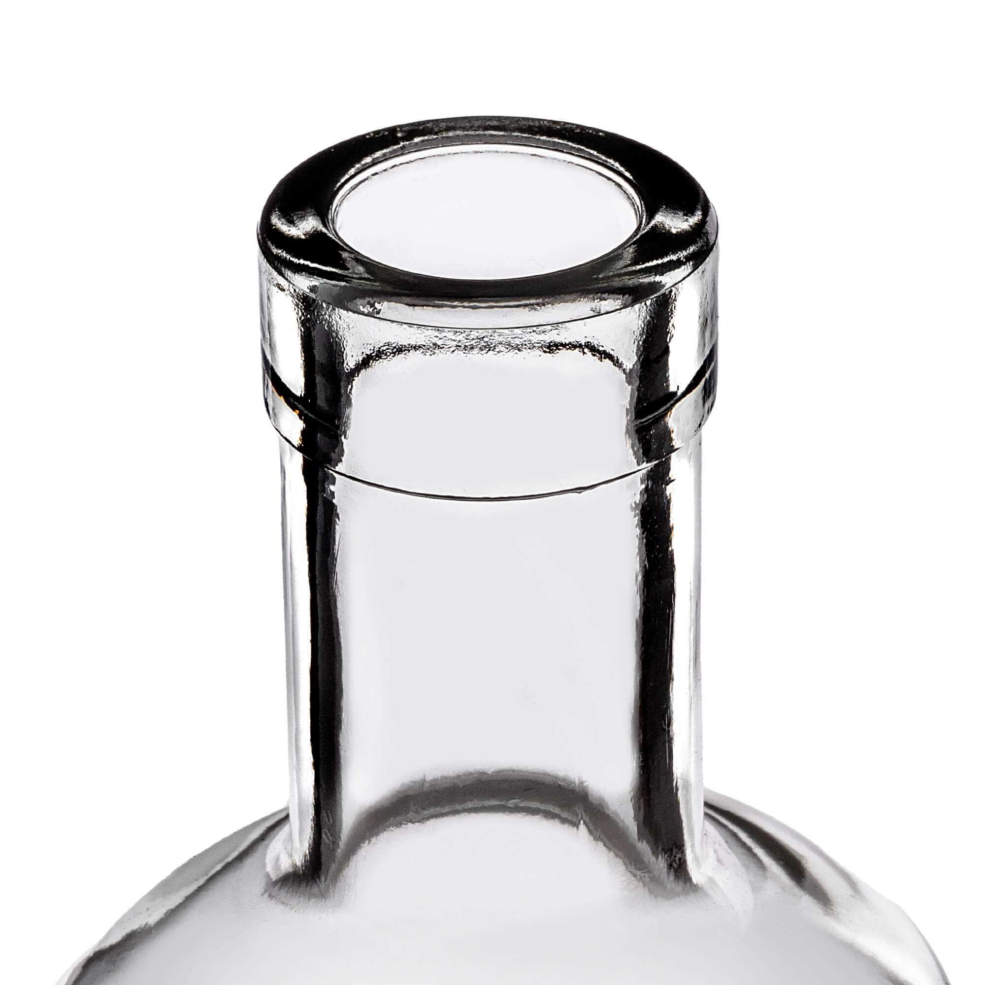 Szklana butelka na alkohole Tadek 250ml z korkiem syntetycznym 50 szt.