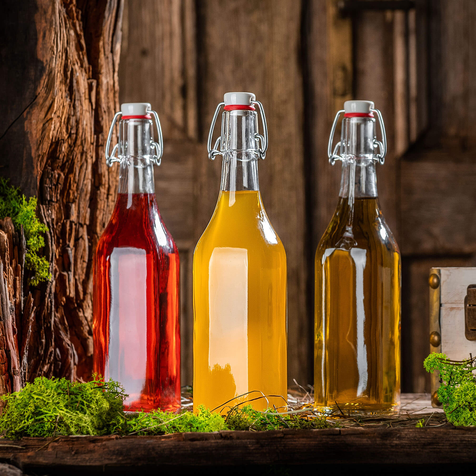 Szklana butelka Nave 500ml z korkiem mechanicznym 5 szt.