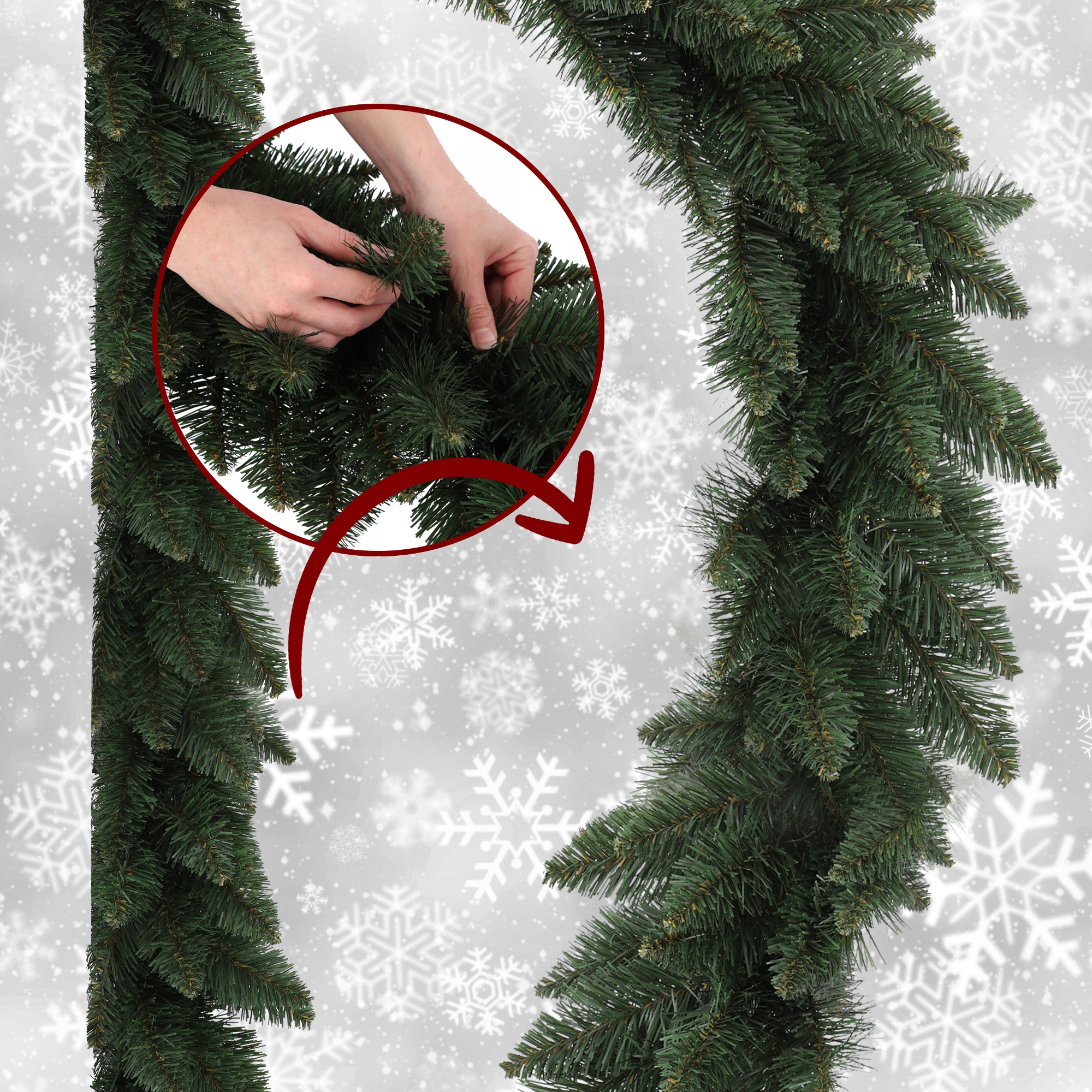 Girlanda świąteczna choinkowa 112cm