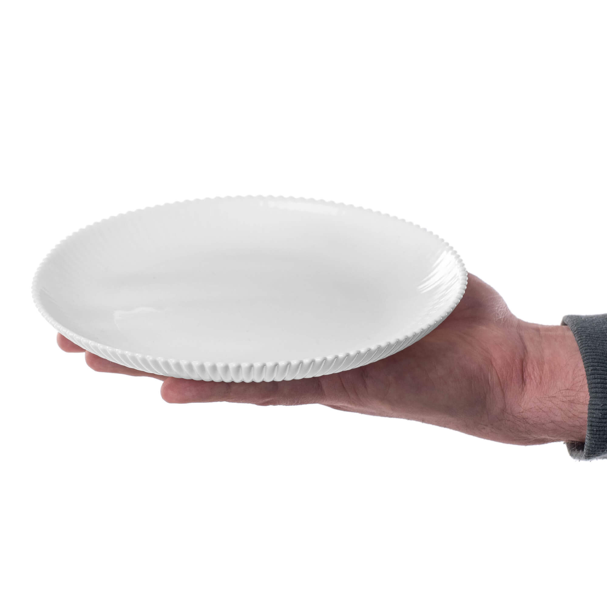 Zestaw obiadowy Regno salaterka 15 cm + talerz deserowy + talerz płytki biały 1 kpl.