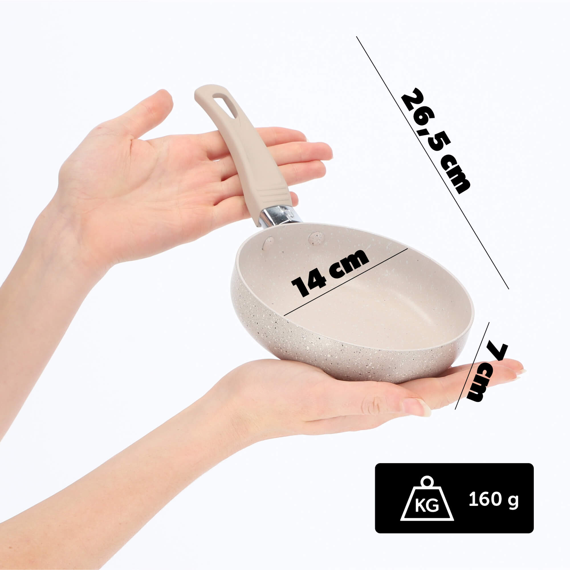 Patelnia z powłoką nieprzywierającą 14 cm