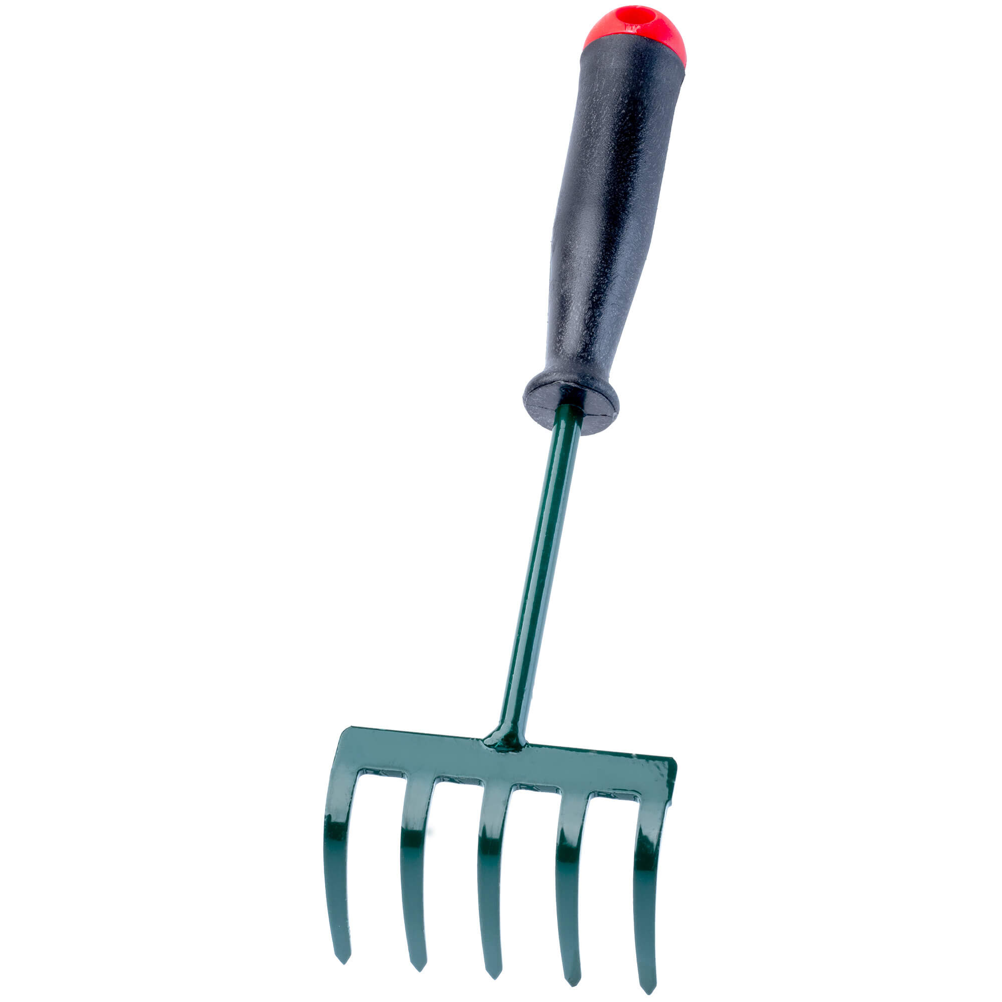 Grabki ogrodowe 5 zębów 25 cm, zielone