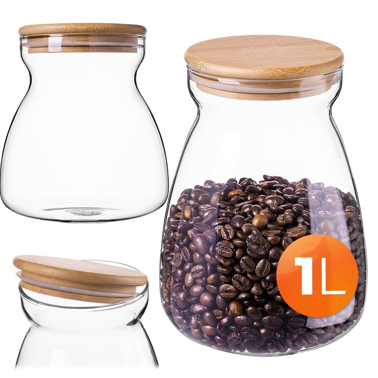 Szklany pojemnik do przechowywania Menaio 1000 ml 1 szt.