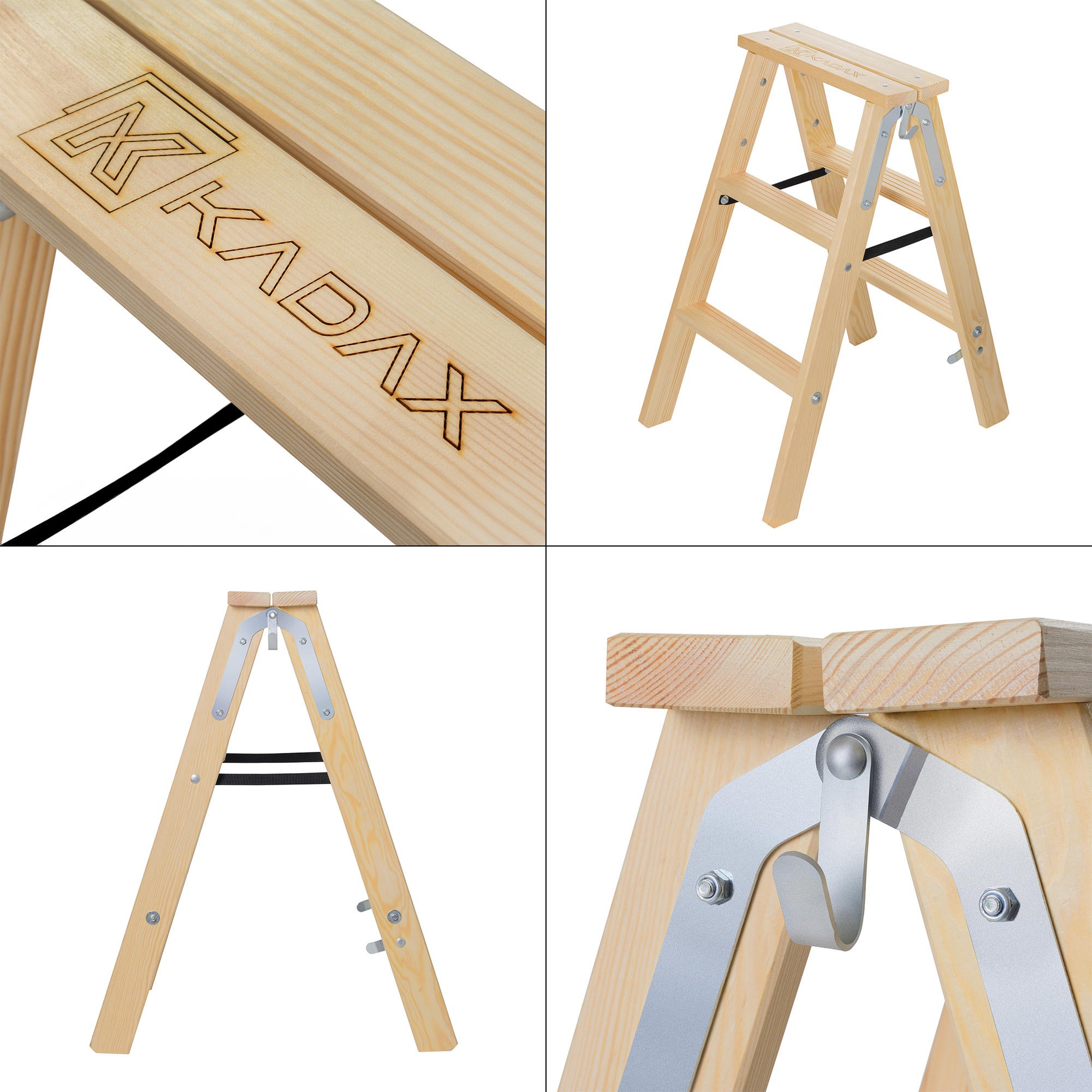 Drabina drewniana Opawa 3 stopnie