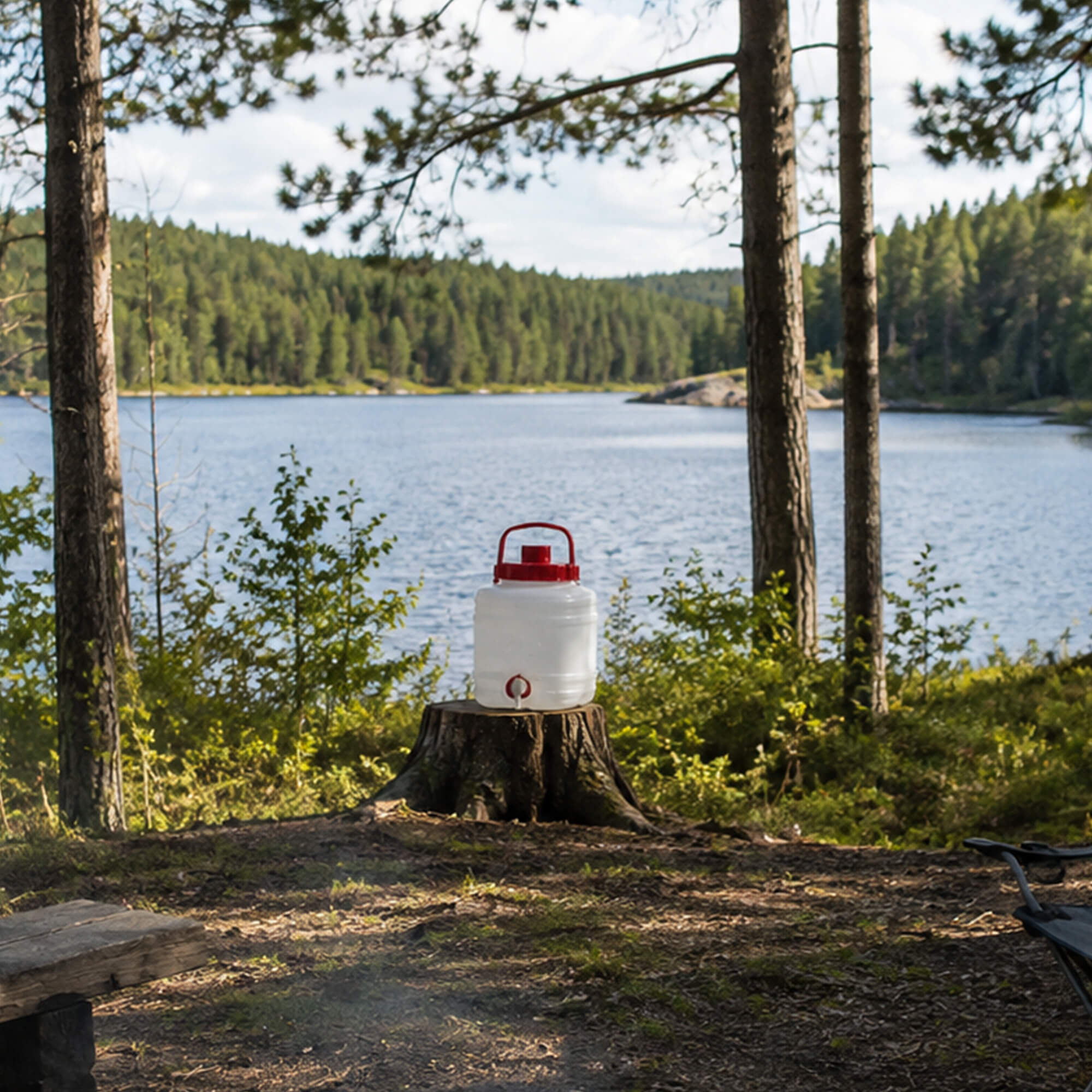 Plastikowa beczka z kranikiem Asele na wodę 5L