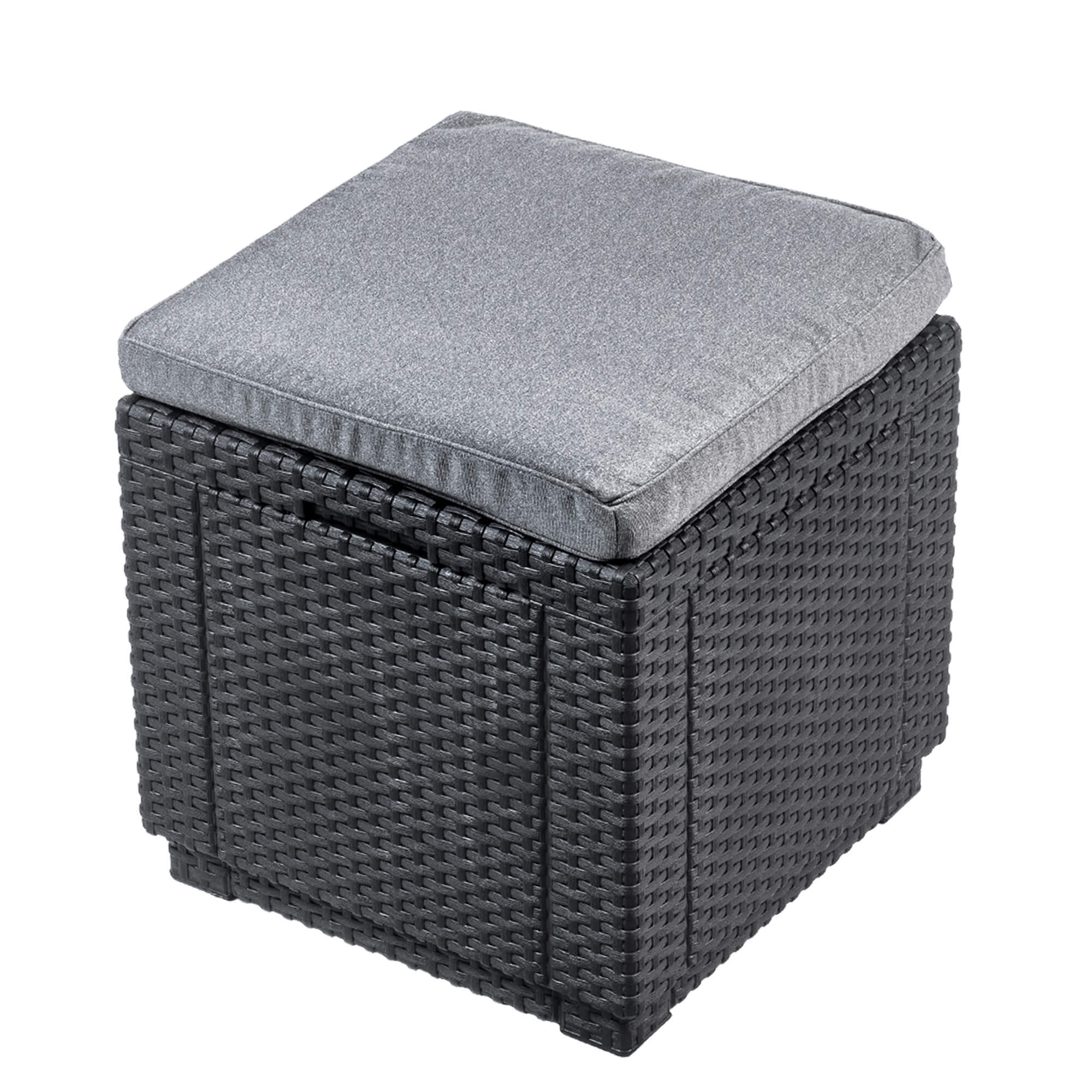 Siedzisko ogrodowe ze schowkiem Keter Cube, grafit