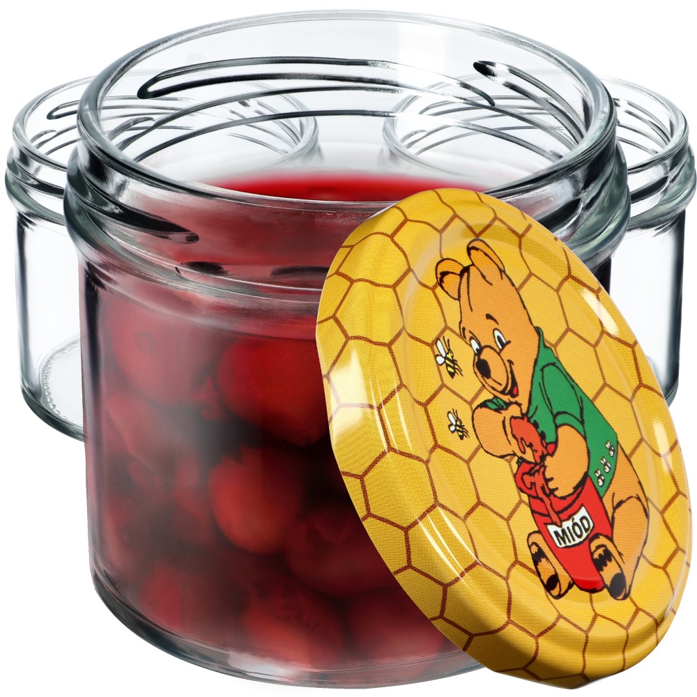 Słoiki Vigo 140ml 50szt fi 66 mm + wieczko "Miód"