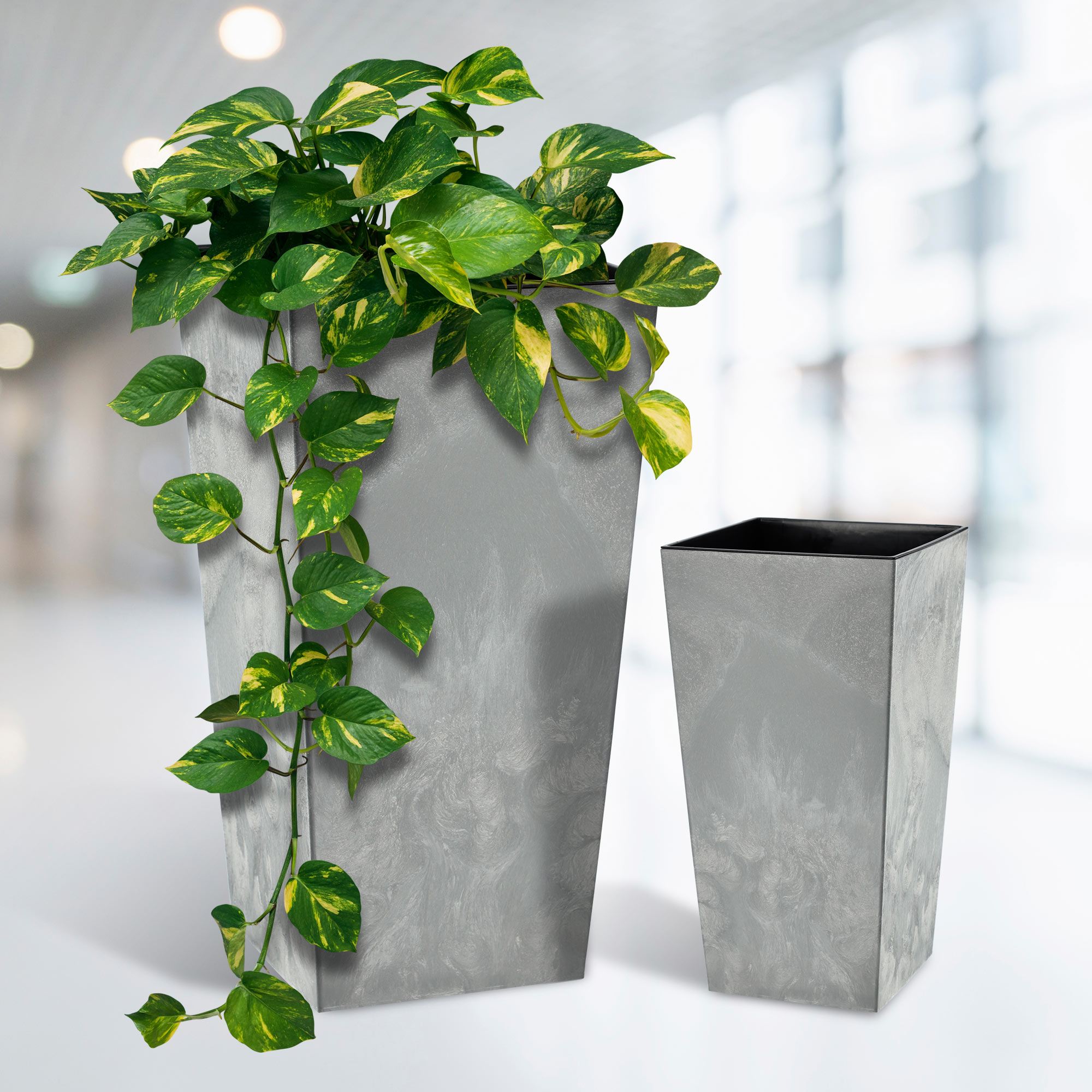 Donica ogrodowa Pesaro 35cm szary beton