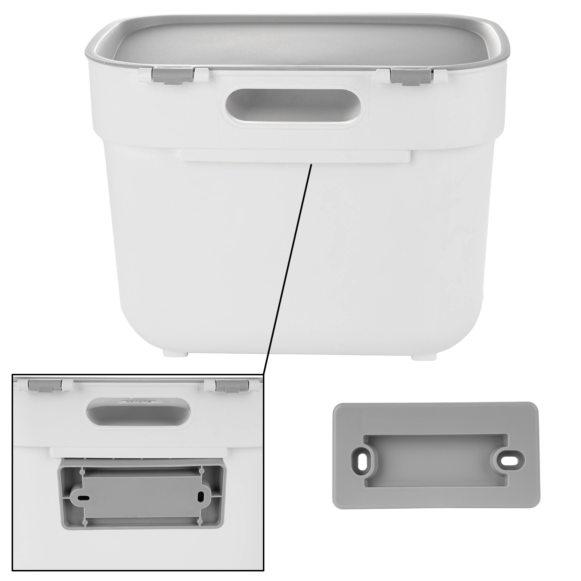 Kosz do segregacji śmieci Curver Ready to Collect 5L biały