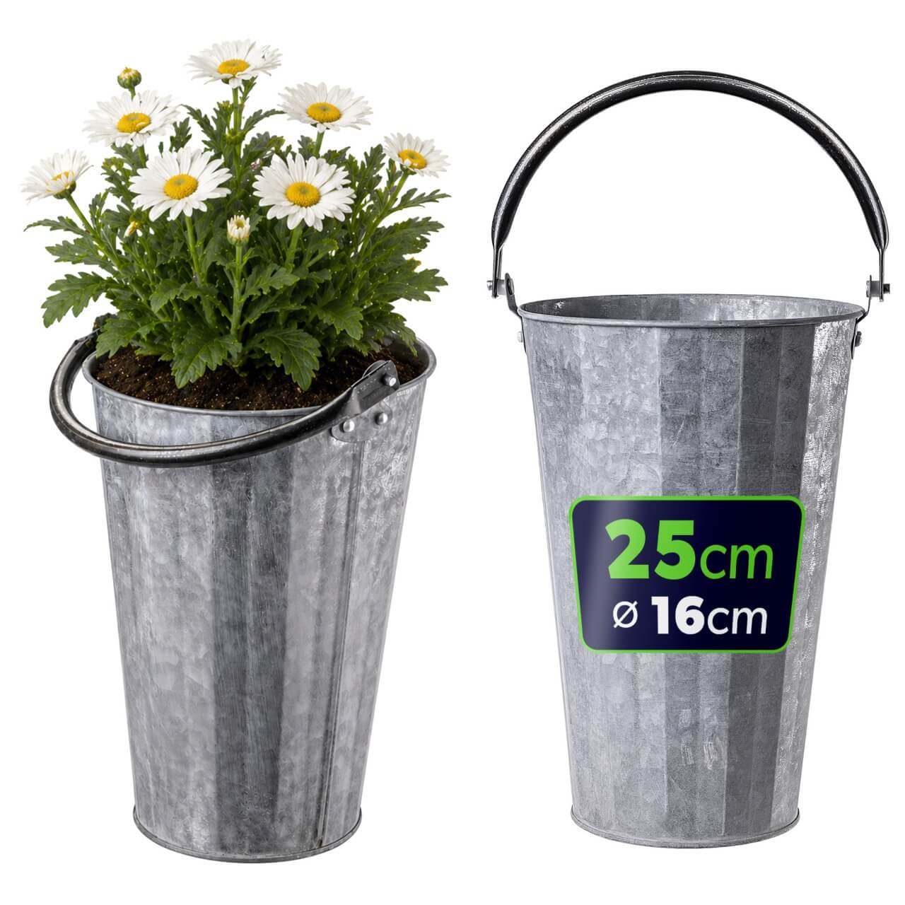 Donica stalowa Noize 16 x 25 cm