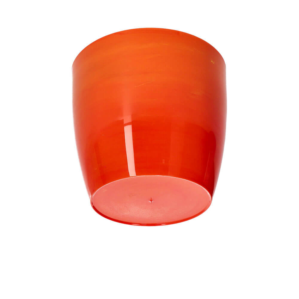 Doniczka na kwiaty Agen 16 cm, pomarańczowy marmur