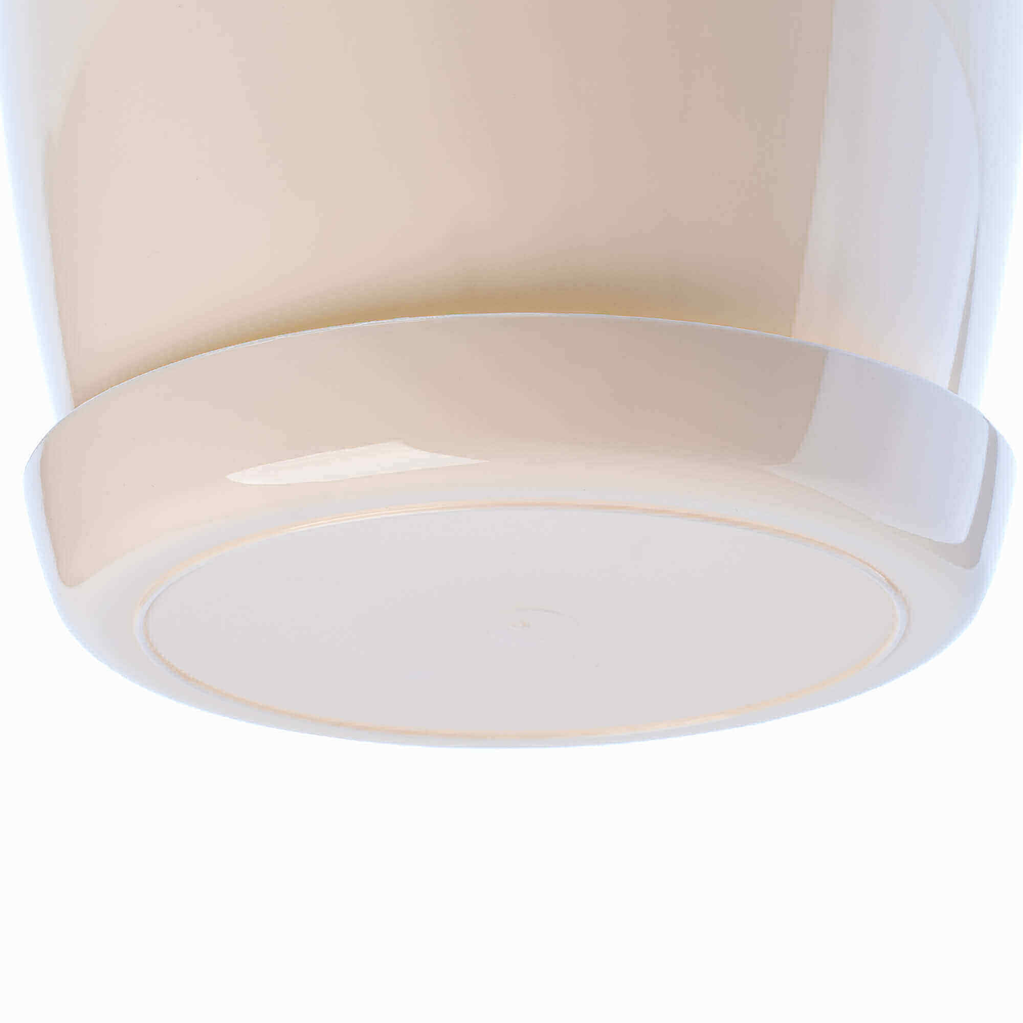Doniczka Agen z podstawką 23 cm, kremowa