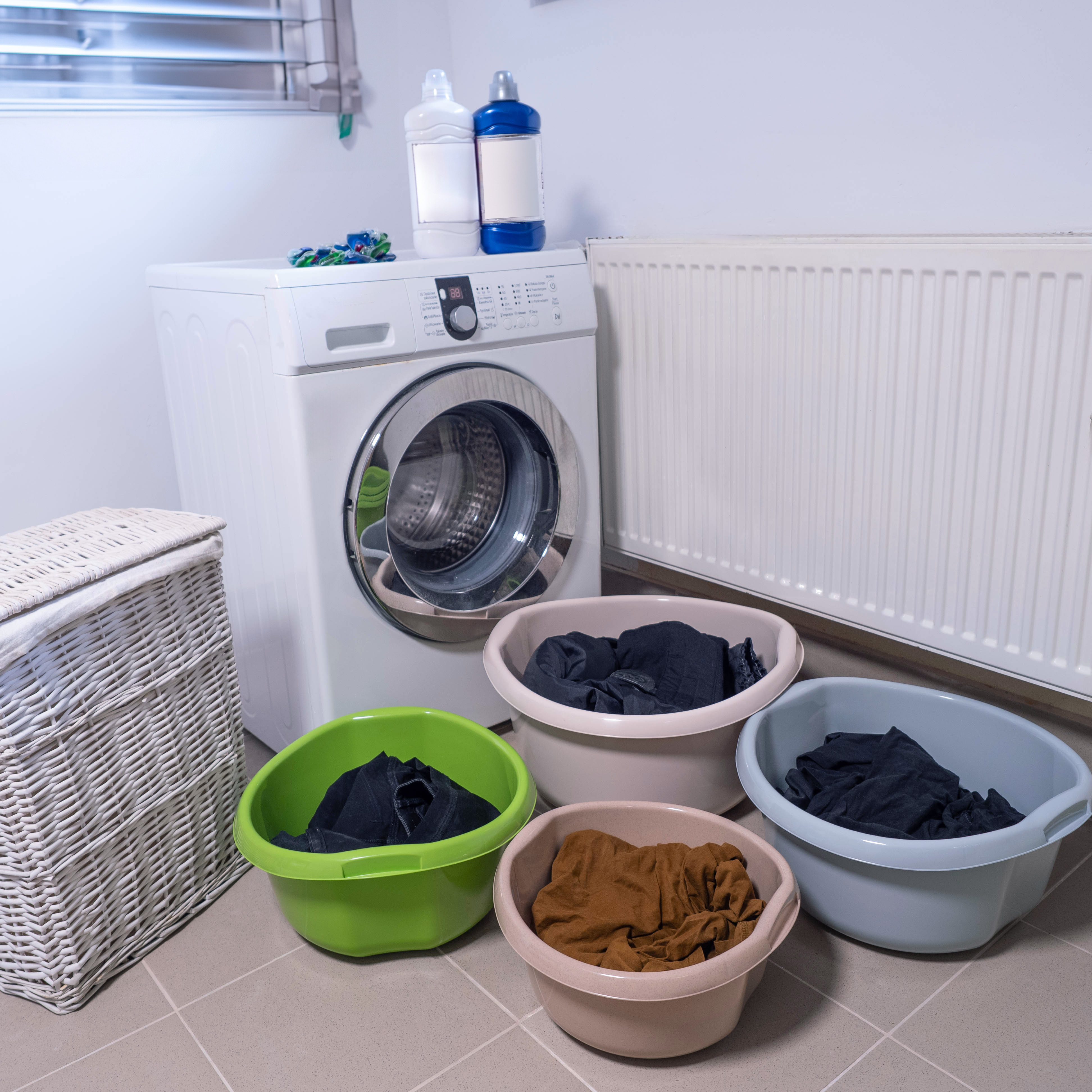 Miednica plastikowa z uchwytami Treix 15L beżowa