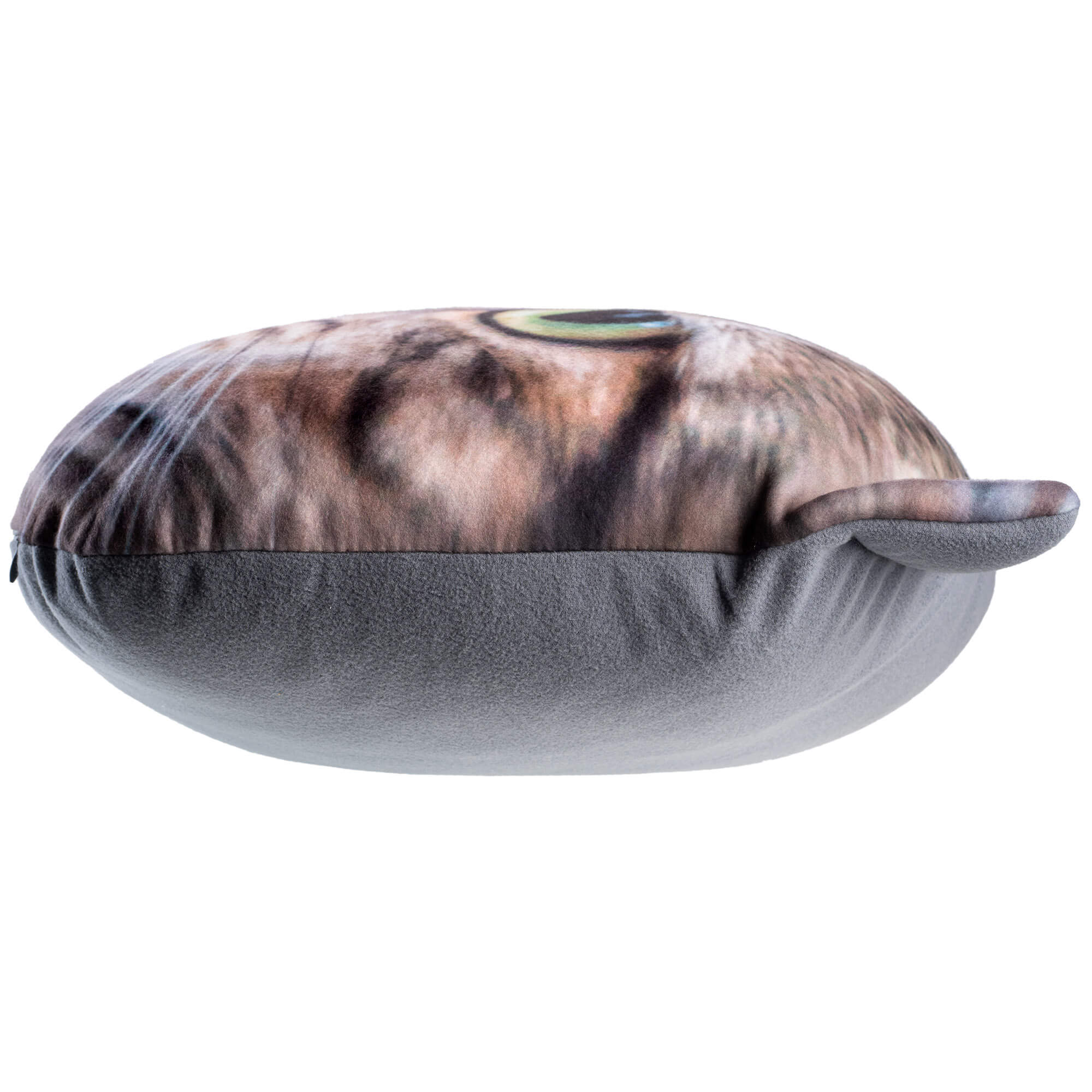 Poduszka maskotka z nadrukiem 45 x 30 cm bury kot