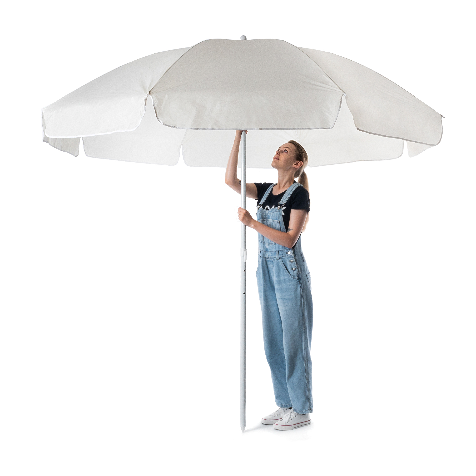 Parasol ogrodowy Igal biały 220cm