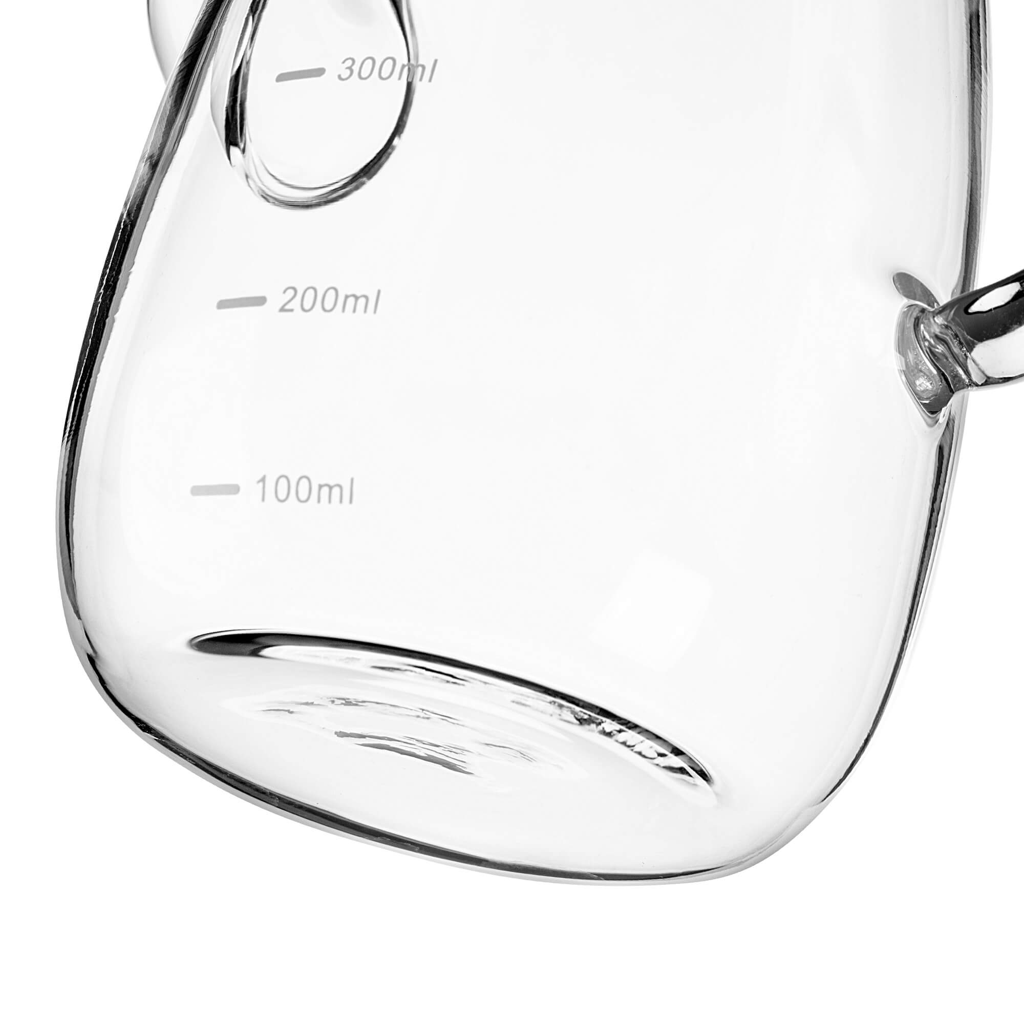 Szklany dzbanek na olej Mellitto z pokrywką i uchwytem 500 ml