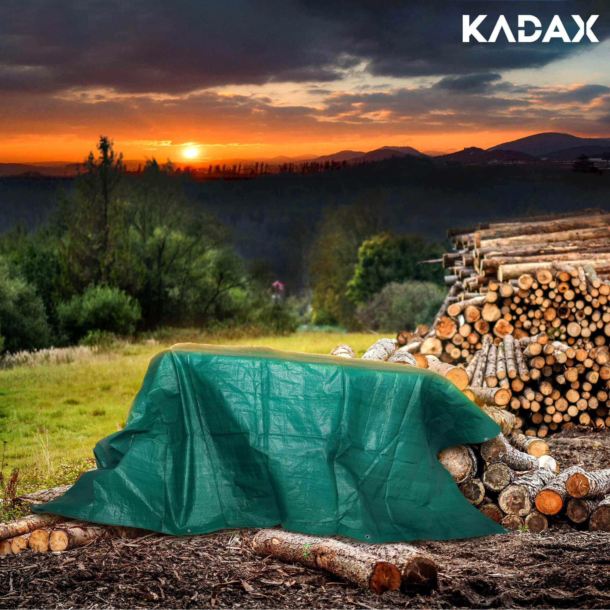 Plandeka ogrodowa Nole 5 x 5 m, zielona