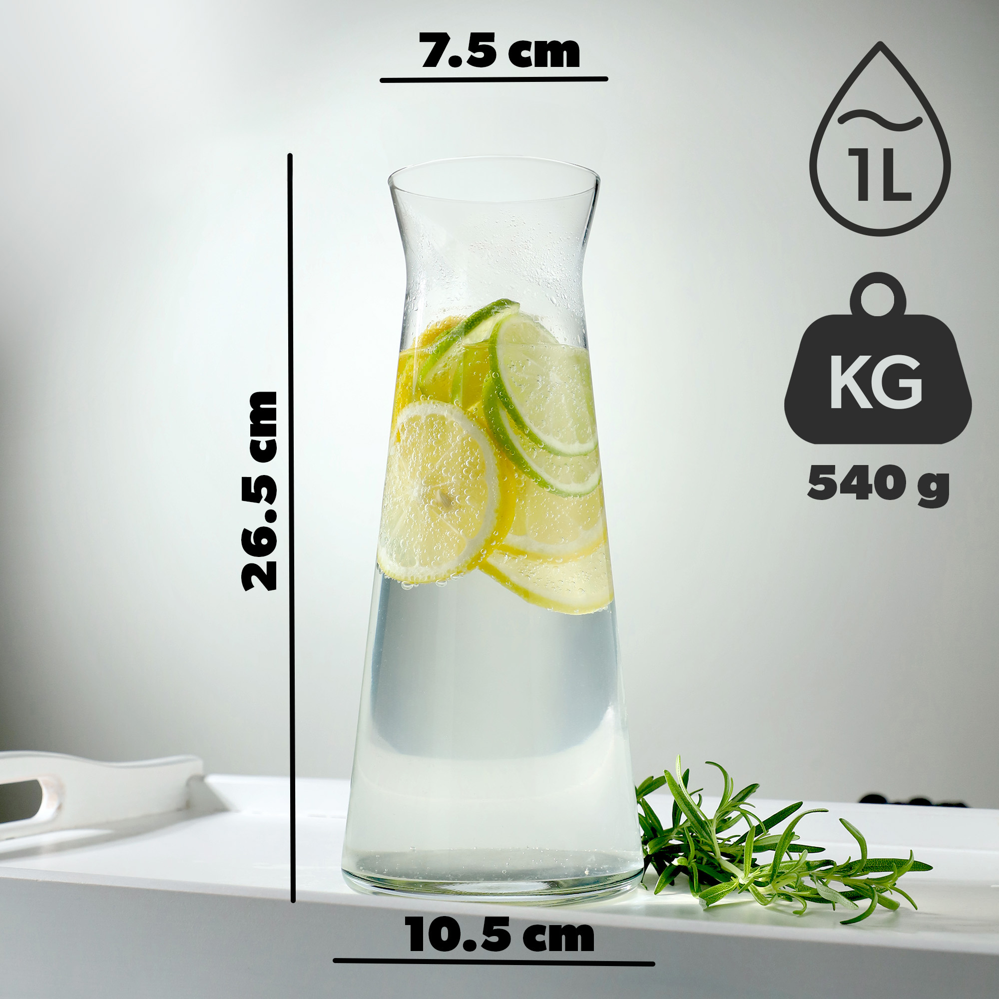 Karafka Taggia 1L 2 szt.