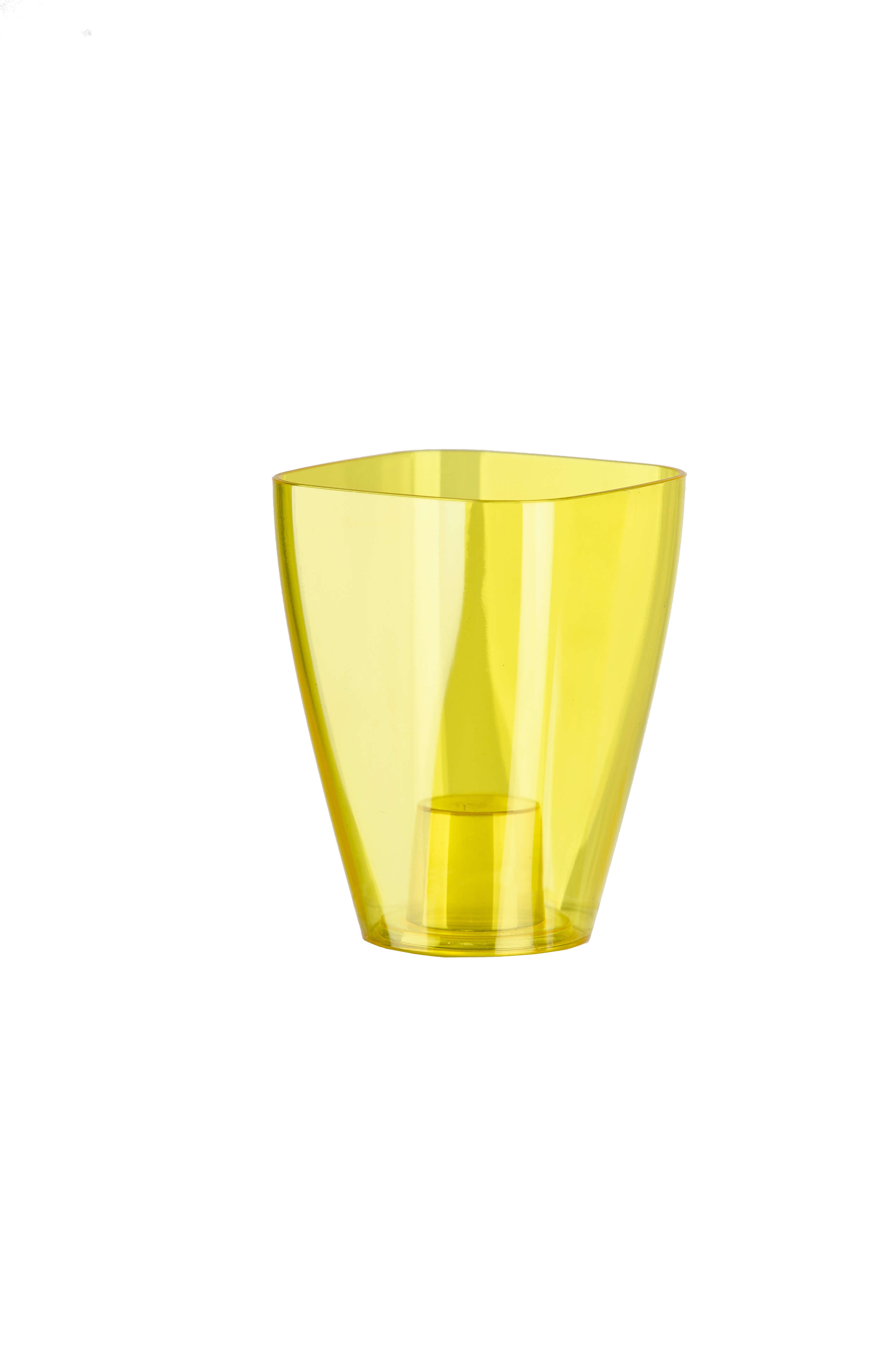 Doniczka kwadratowa Menfi 9 cm, żółta