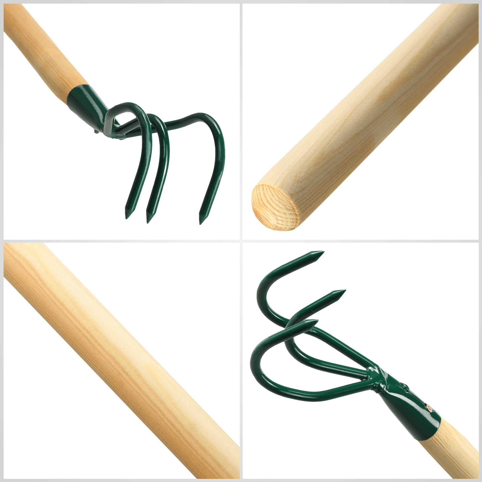 Spulchniacz ogrodowy 3-zęby 92 cm, zielony