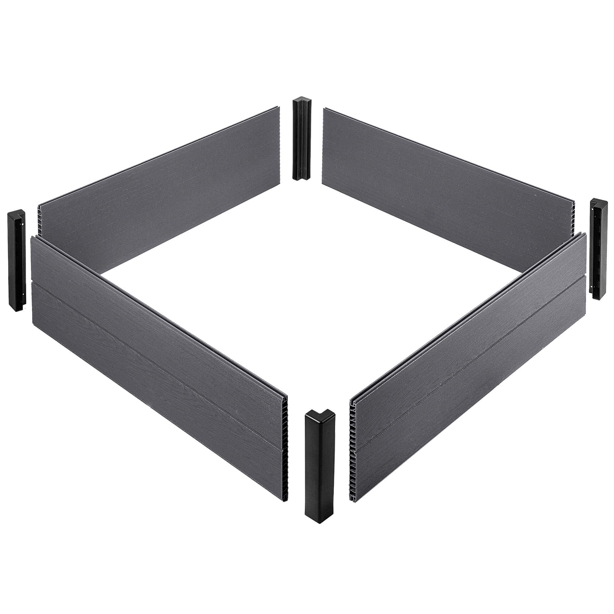 Obrzeże ogrodowe Keter Maple Garden Bed 106 x 32 cm, szare