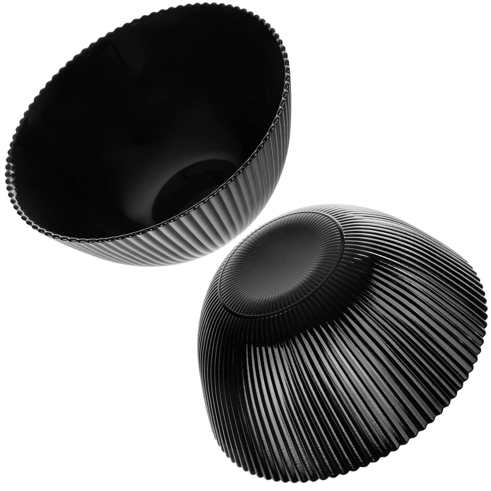Zestaw obiadowy Regno salaterka 15 cm + talerz deserowy + talerz płytki czarny 12 kpl.