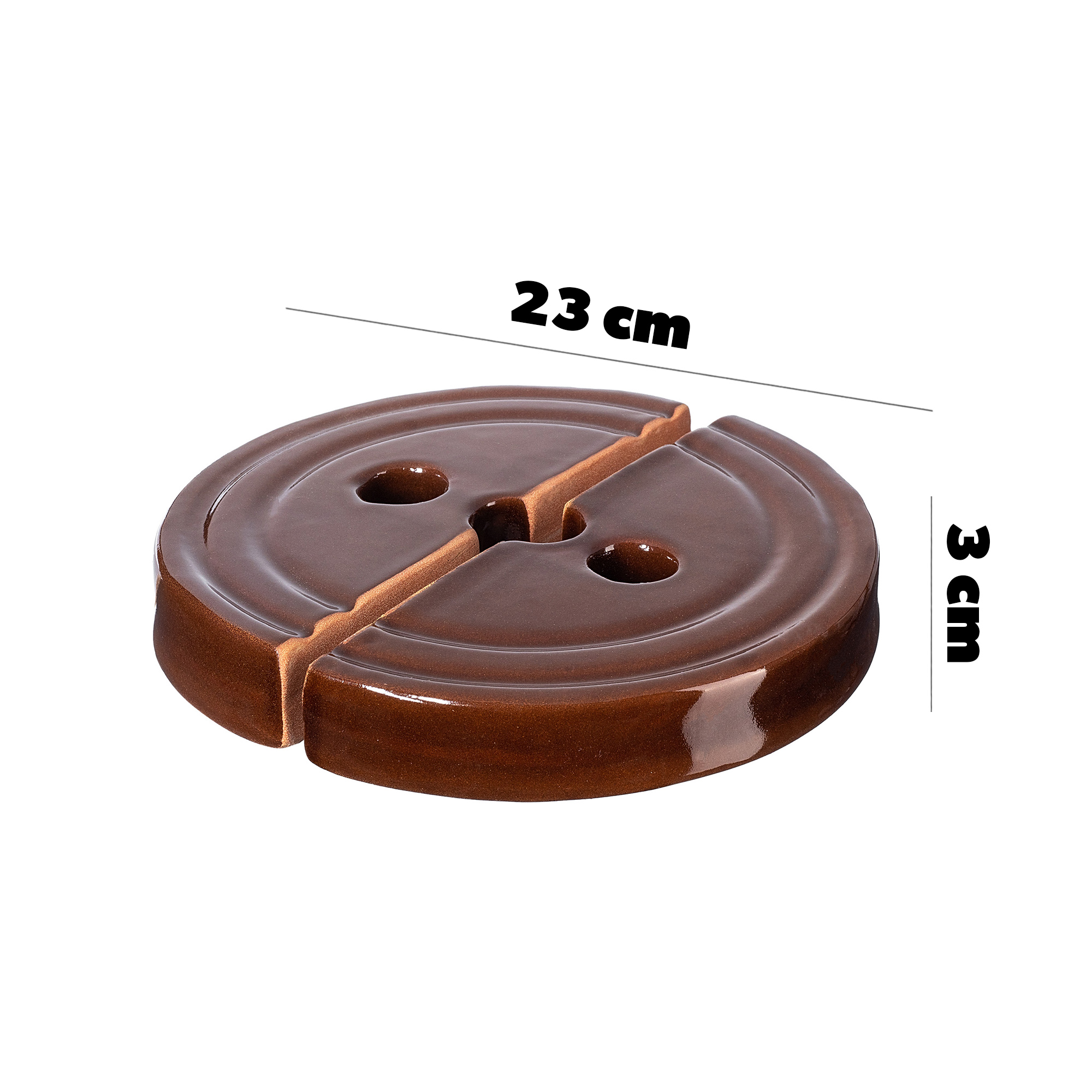 Kamień dociskowy kamionkowy Helios 23 cm, 2szt