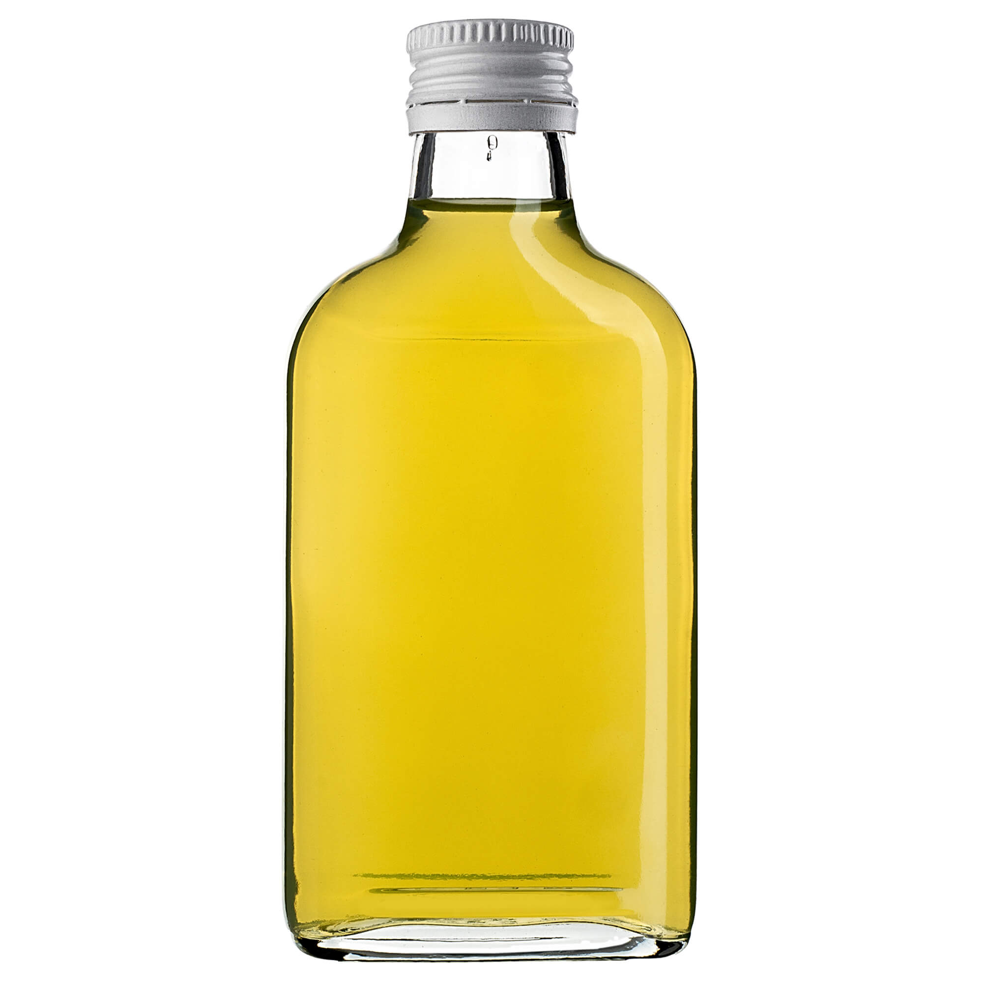 Butelka piersiówka Viane 200ml z białą zakrętką 50 szt.