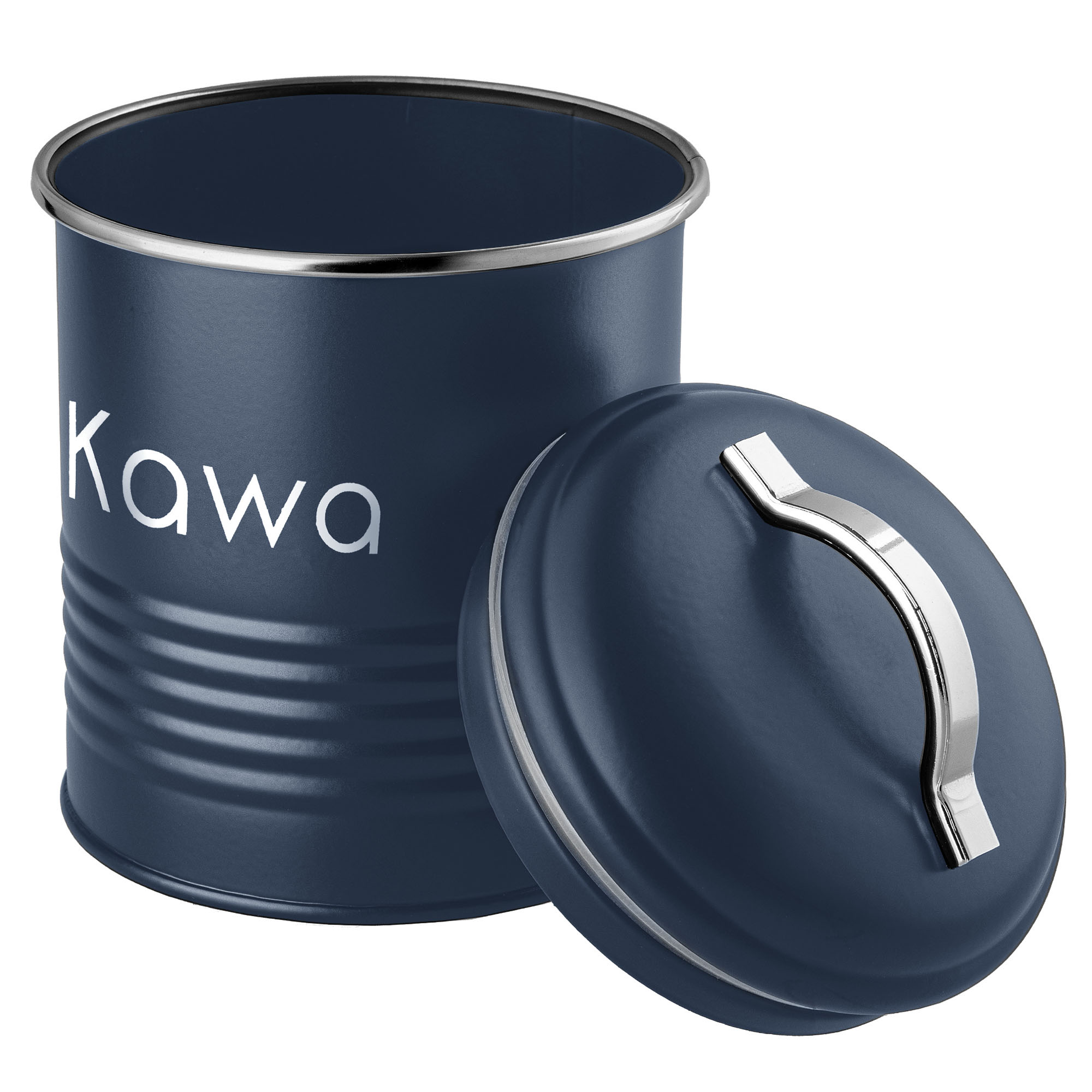 Pojemnik na kawę metalowy Tosse, granatowy