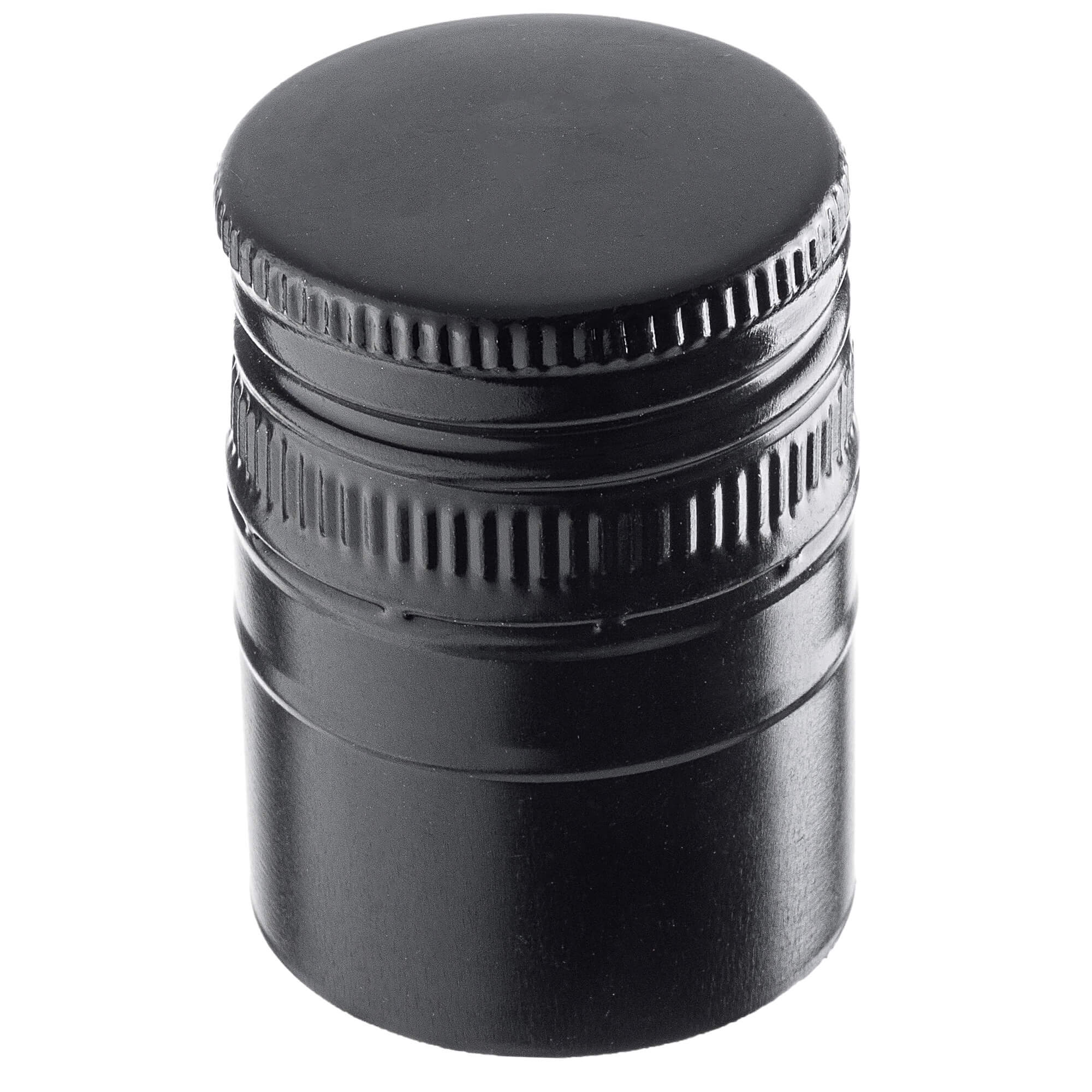 Aluminiowa zakrętka do butelek Annot fi 31.5mm długa czarna 50 szt.