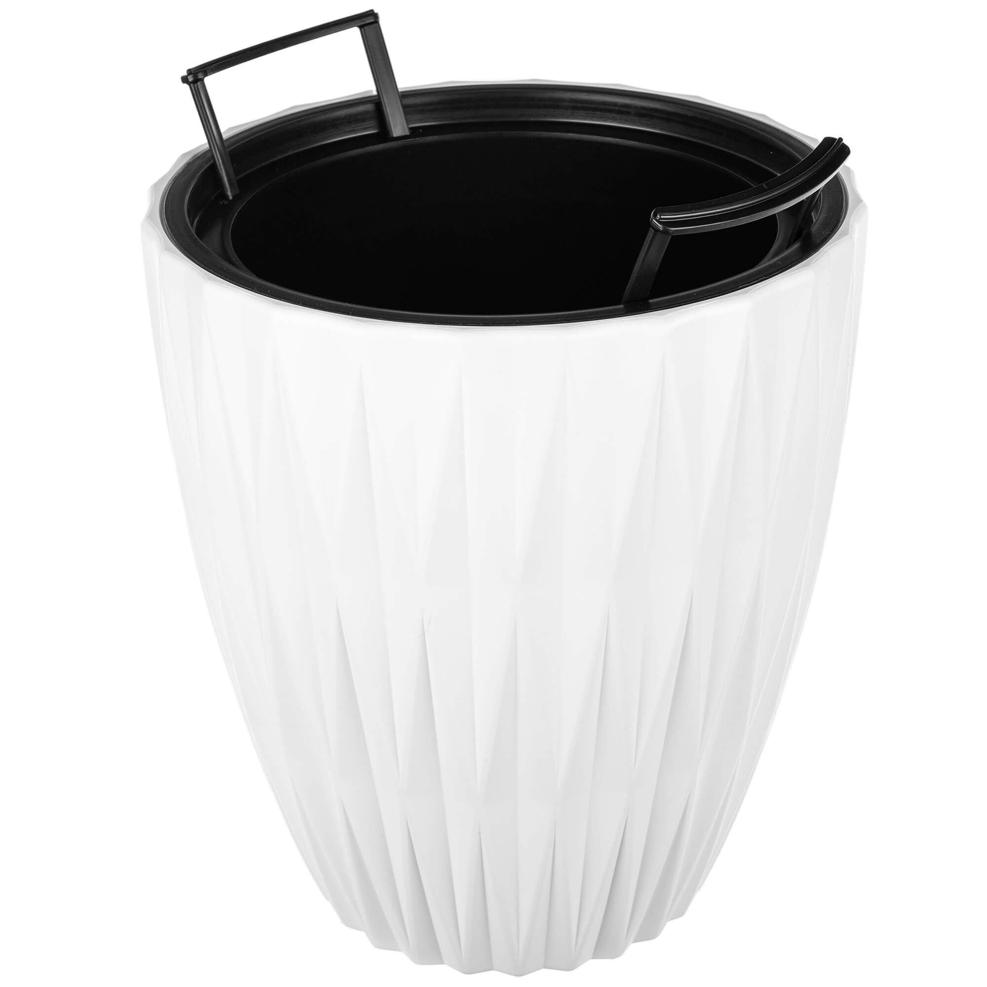 Doniczka Caro 25 cm, biała, 1 szt.