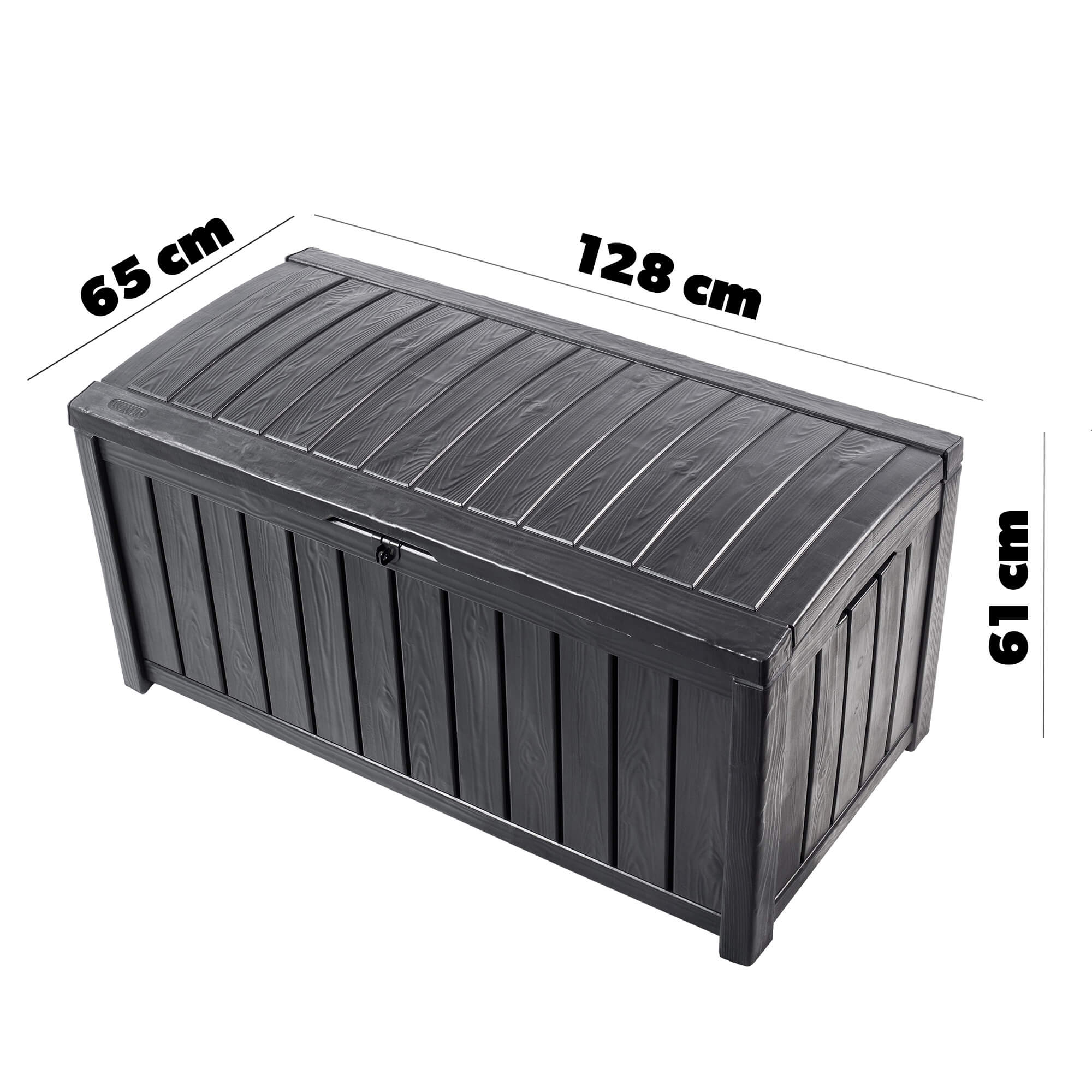 Skrzynia ogrodowa Keter Glenwood Storage 390L, grafit