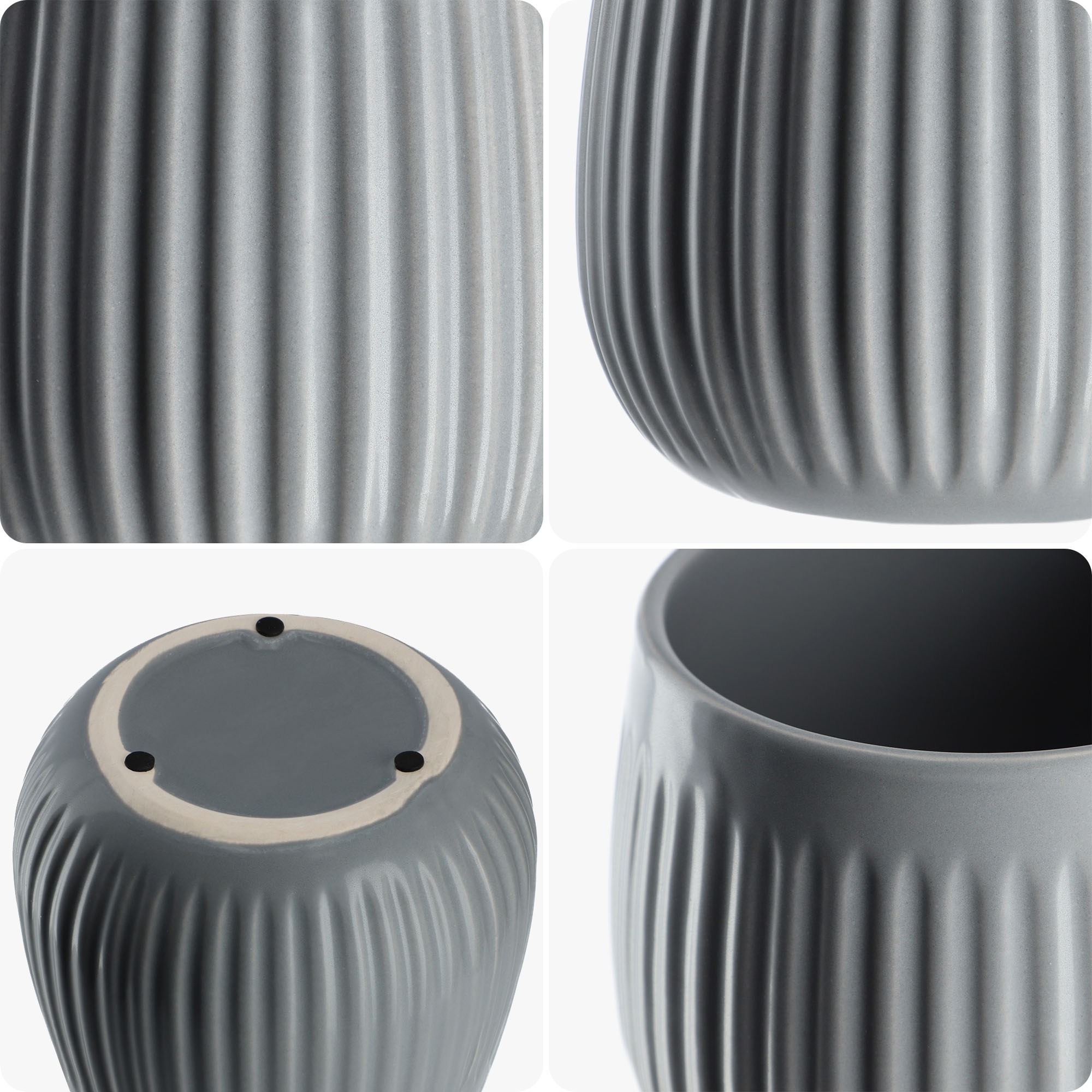 Osłonka ceramiczna Vario 14 cm, szara