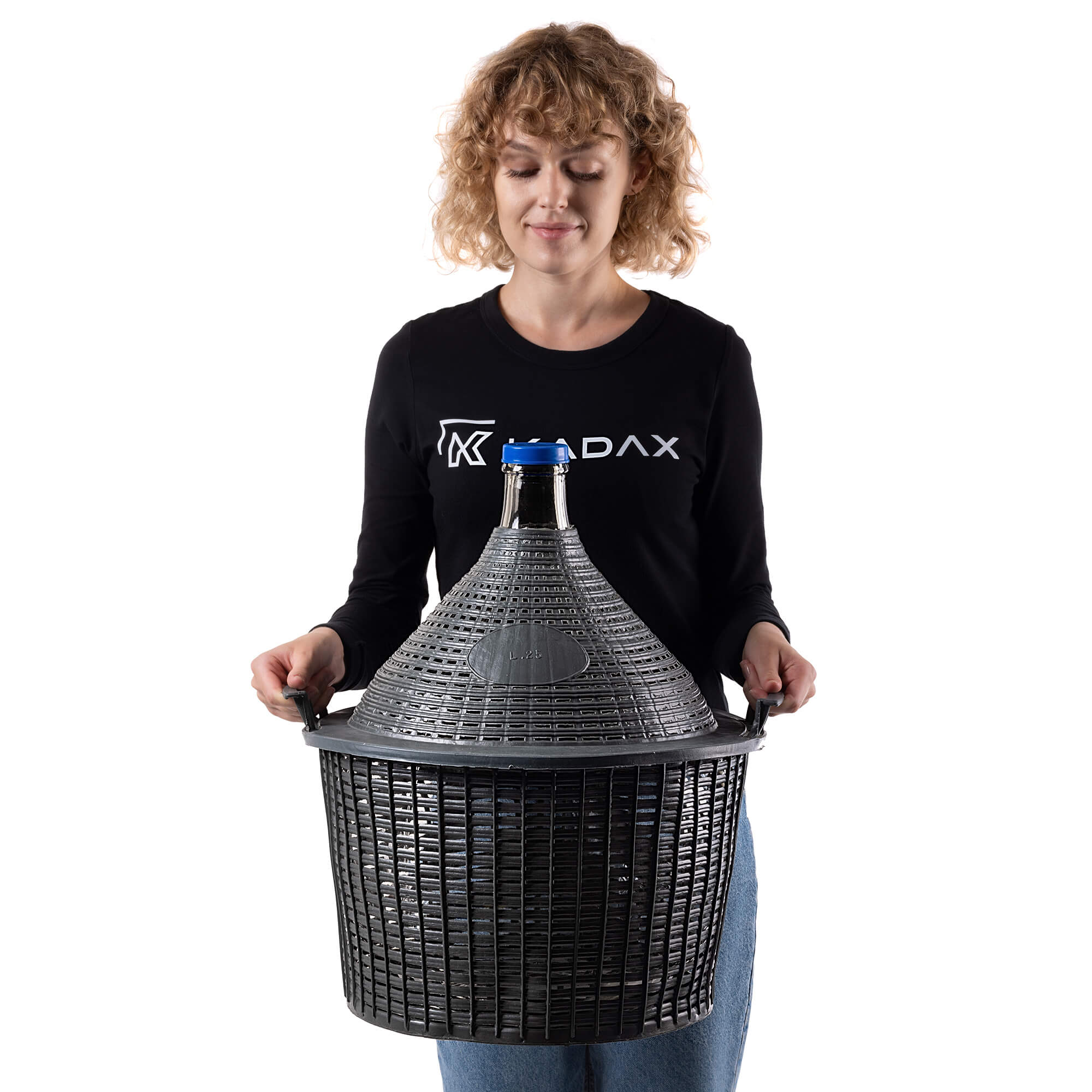 Zestaw winiarski balon 25L + korek nr.3 + szklana rurka