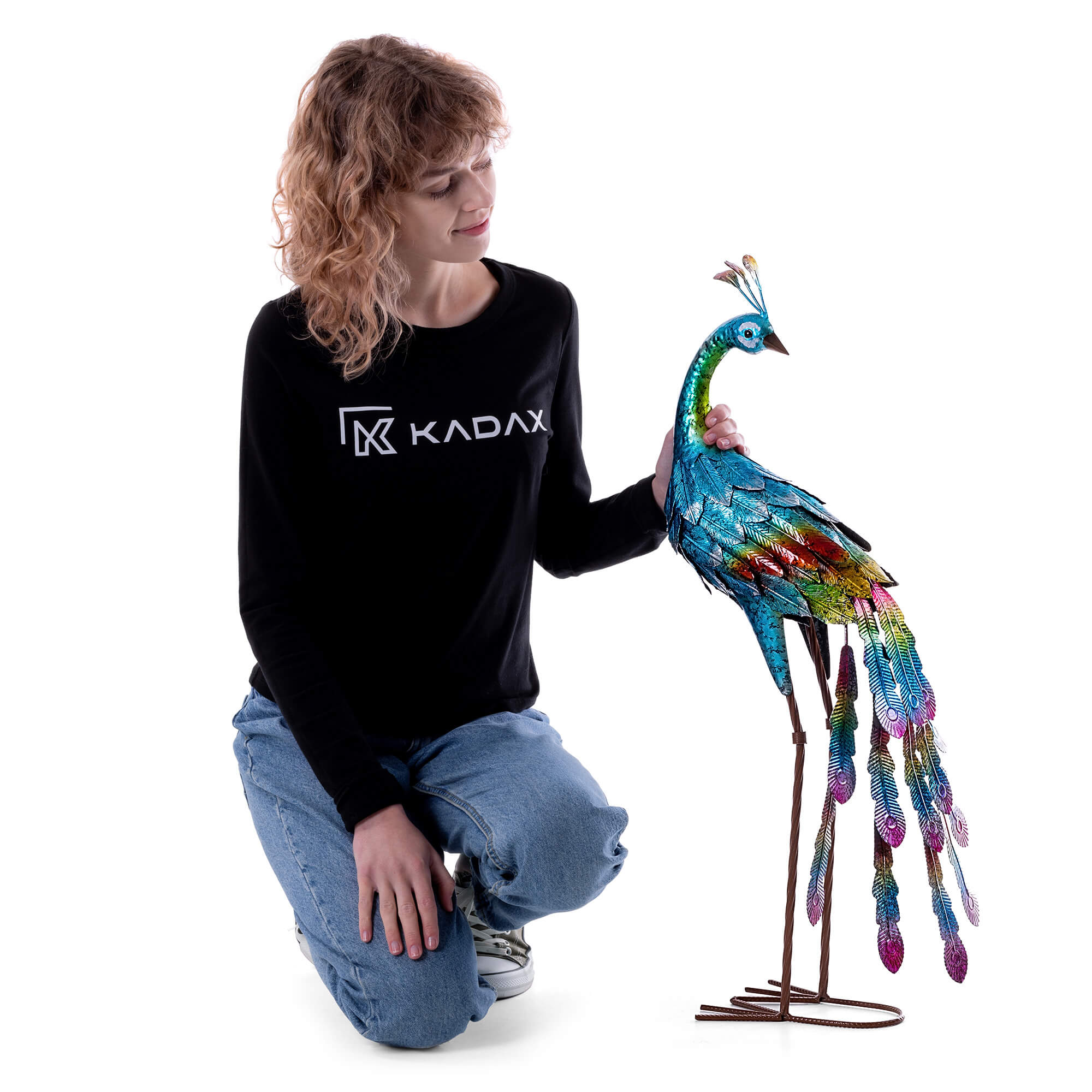 Figura ogrodowa Esson paw stalowa 78 cm