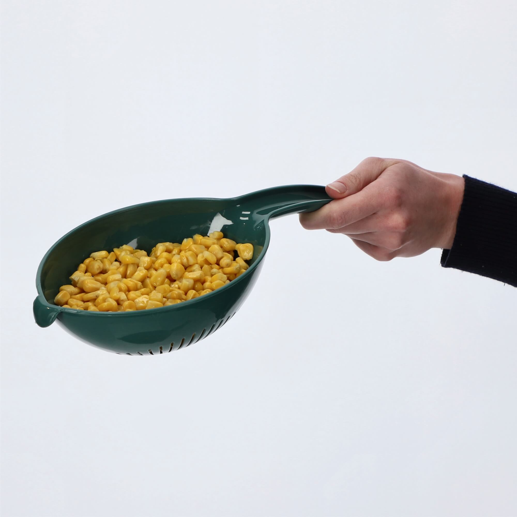 Cedzak kuchenny plastikowy Couto 33 x 13 cm, zielony