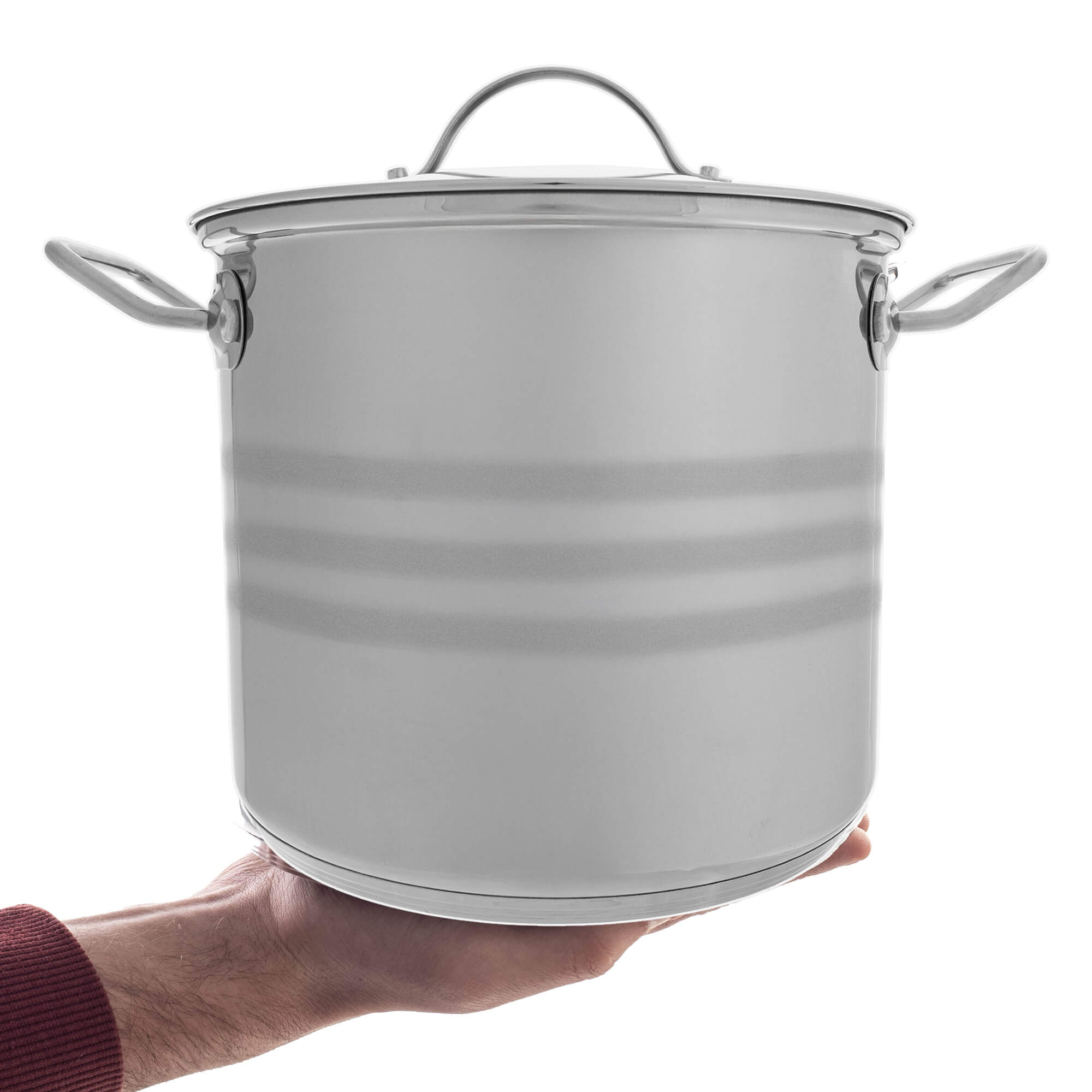 Garnek stalowy Sveg z pokrywką 5L